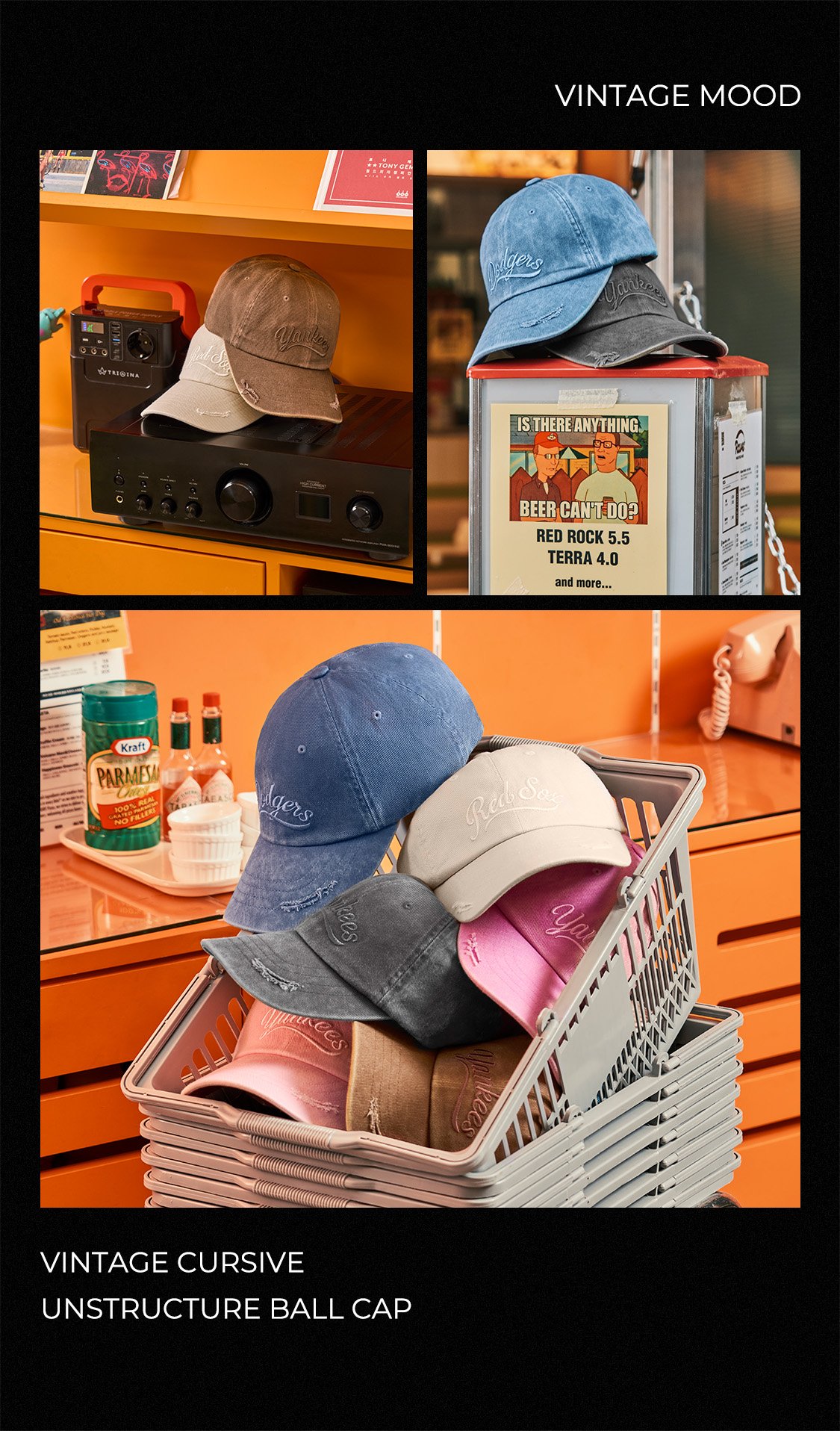 [CODEGRAPHY]★韓国人気★Square logo washing color ball cap CODEGRAPHY]☆韓国人気☆Square logo washing color ball cap