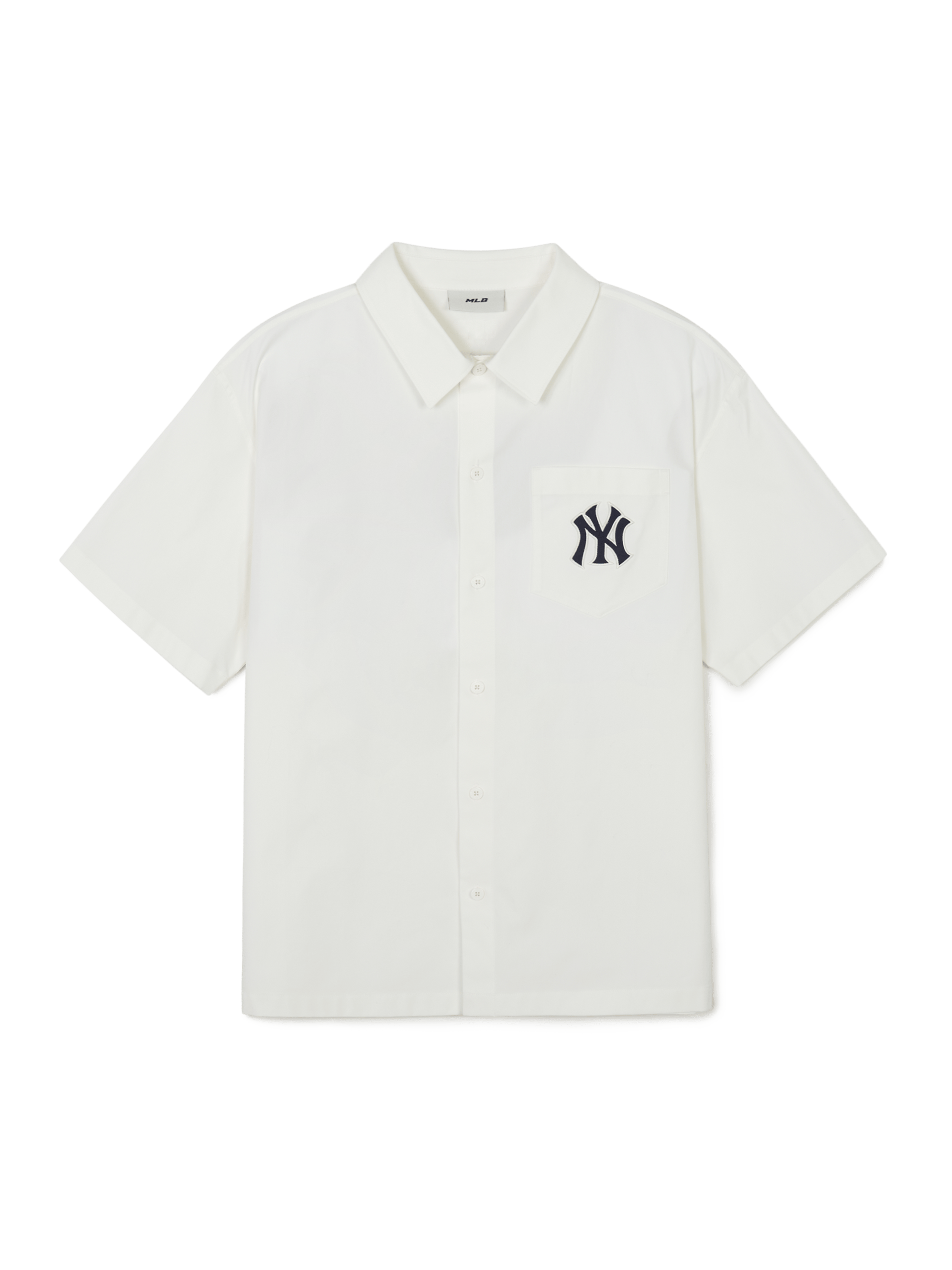 바시티 컬시브 백 그래픽 반팔 셔츠 뉴욕양키스