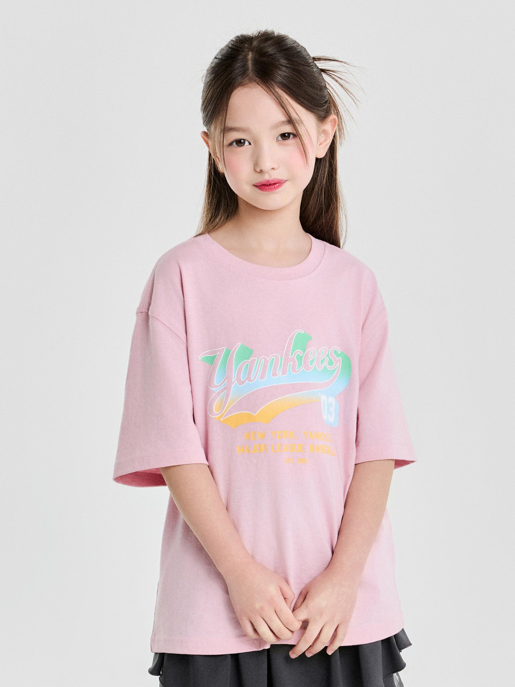 빈티지 스트릿 그라데이션 티셔츠 뉴욕양키스