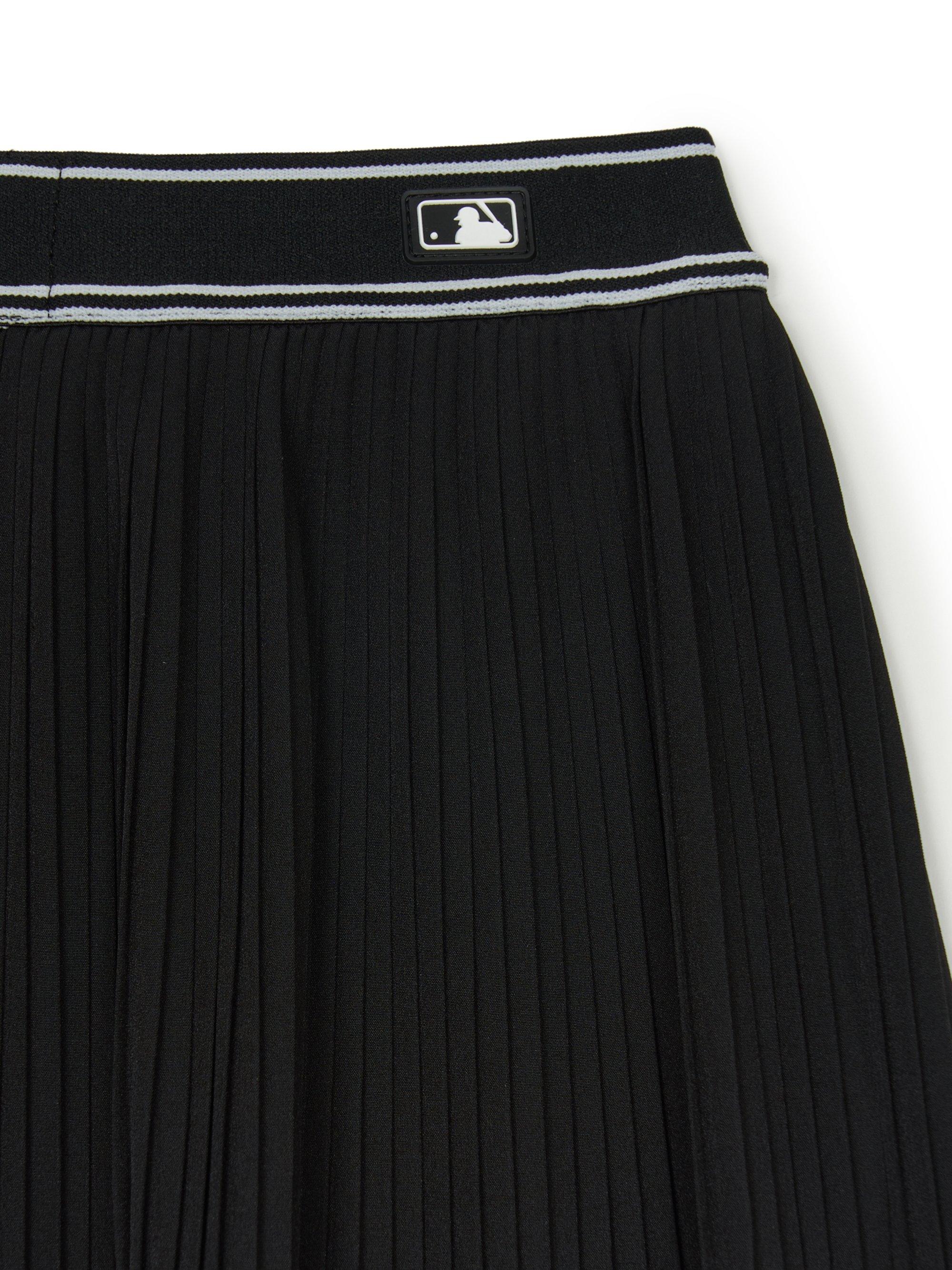 베이직 스포티브 플리츠 우븐 스커트 MLB