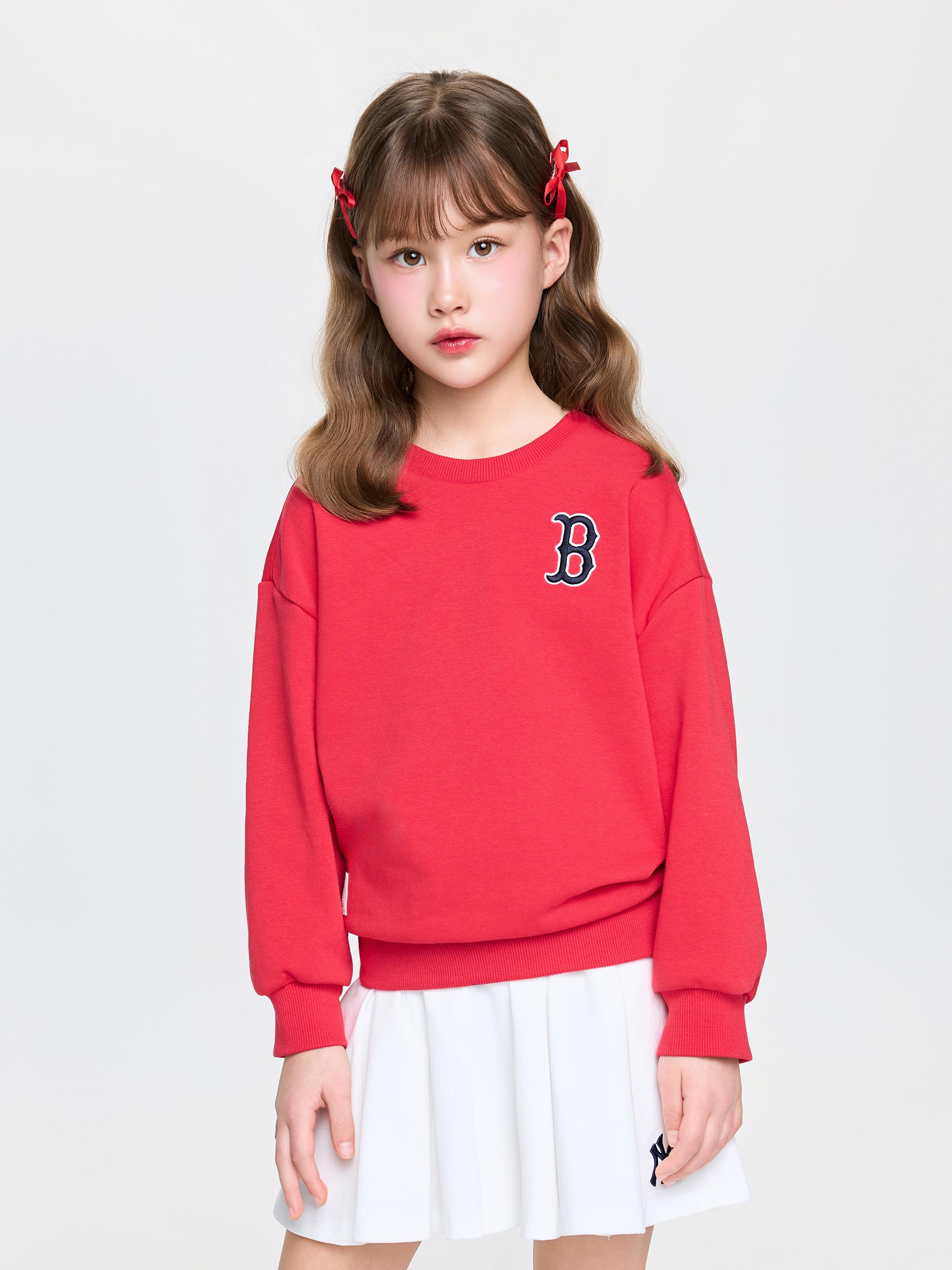 스포티브 베이직 레터링 맨투맨 보스턴 레드삭스