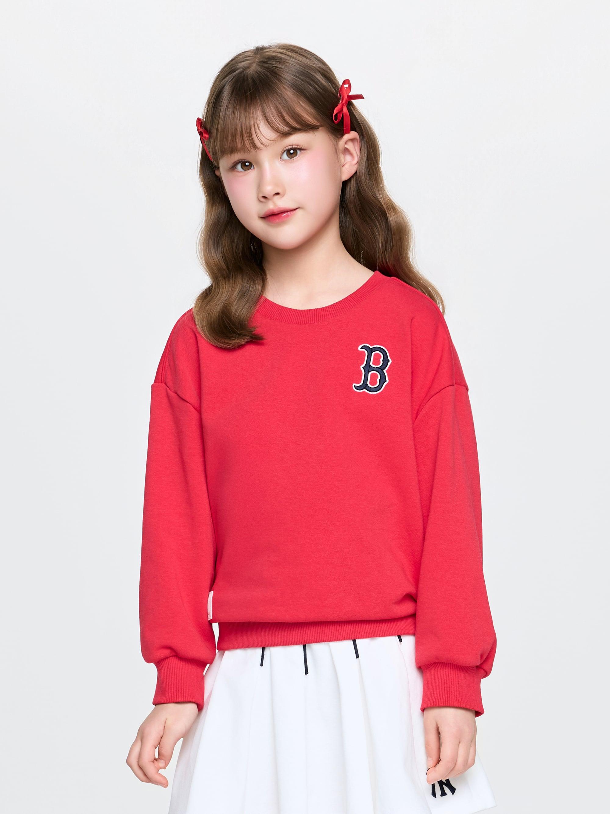 스포티브 베이직 레터링 맨투맨 보스턴 레드삭스