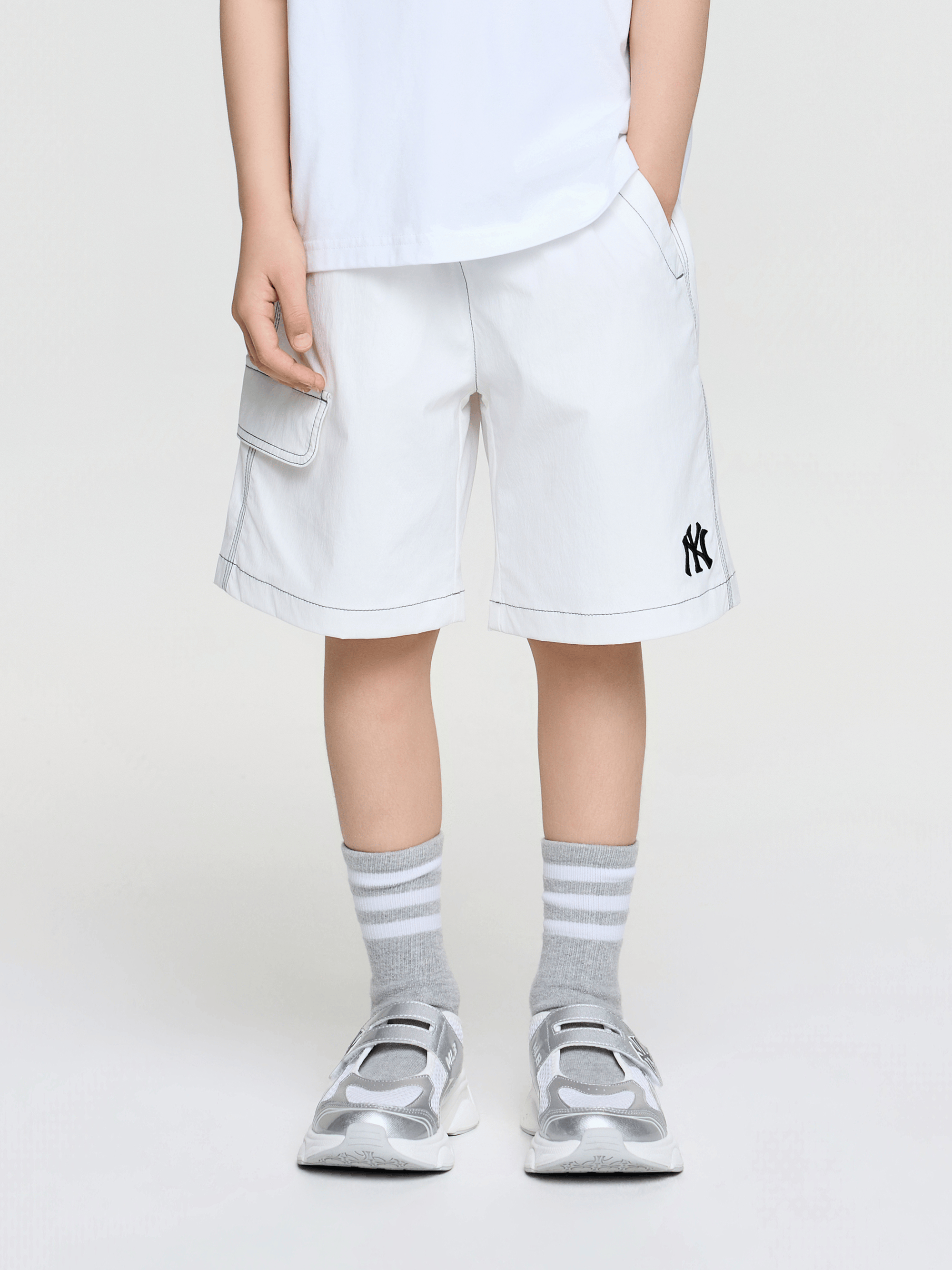 스포티브 스몰로고 나일론 5부 팬츠 뉴욕양키스