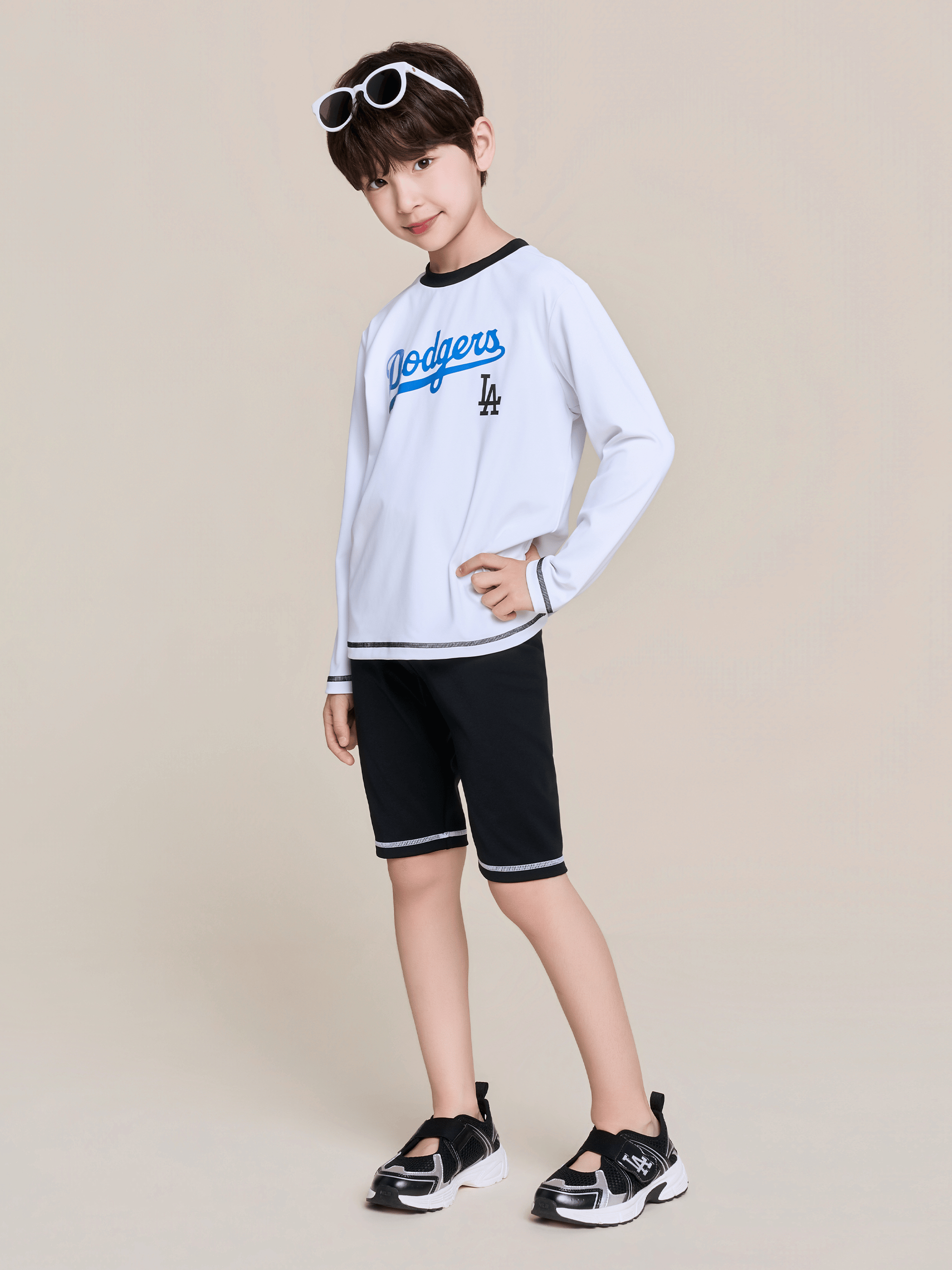 스포티브 티셔츠 래쉬가드 레깅스 세트 LA다저스