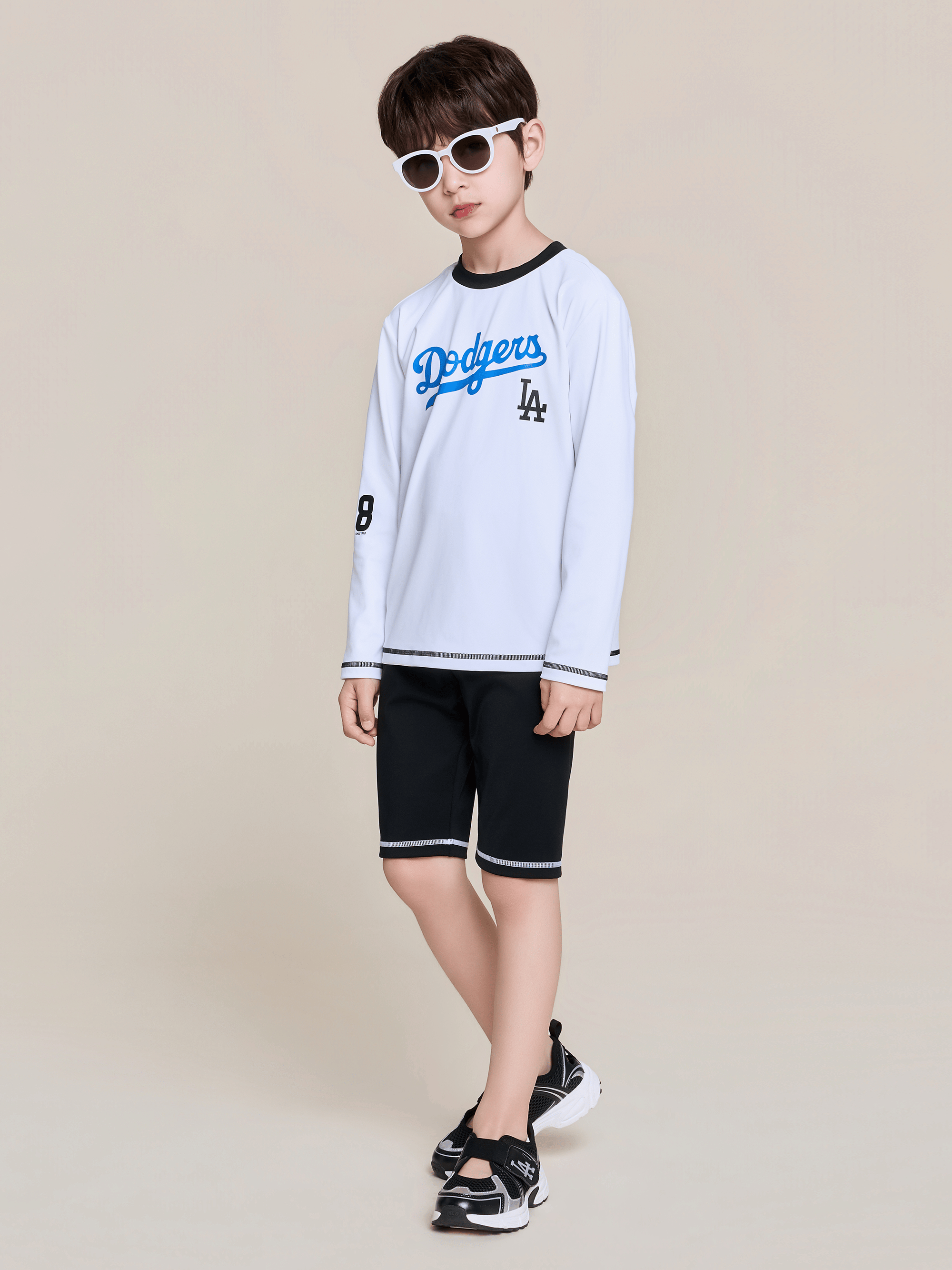 스포티브 티셔츠 래쉬가드 레깅스 세트 LA다저스
