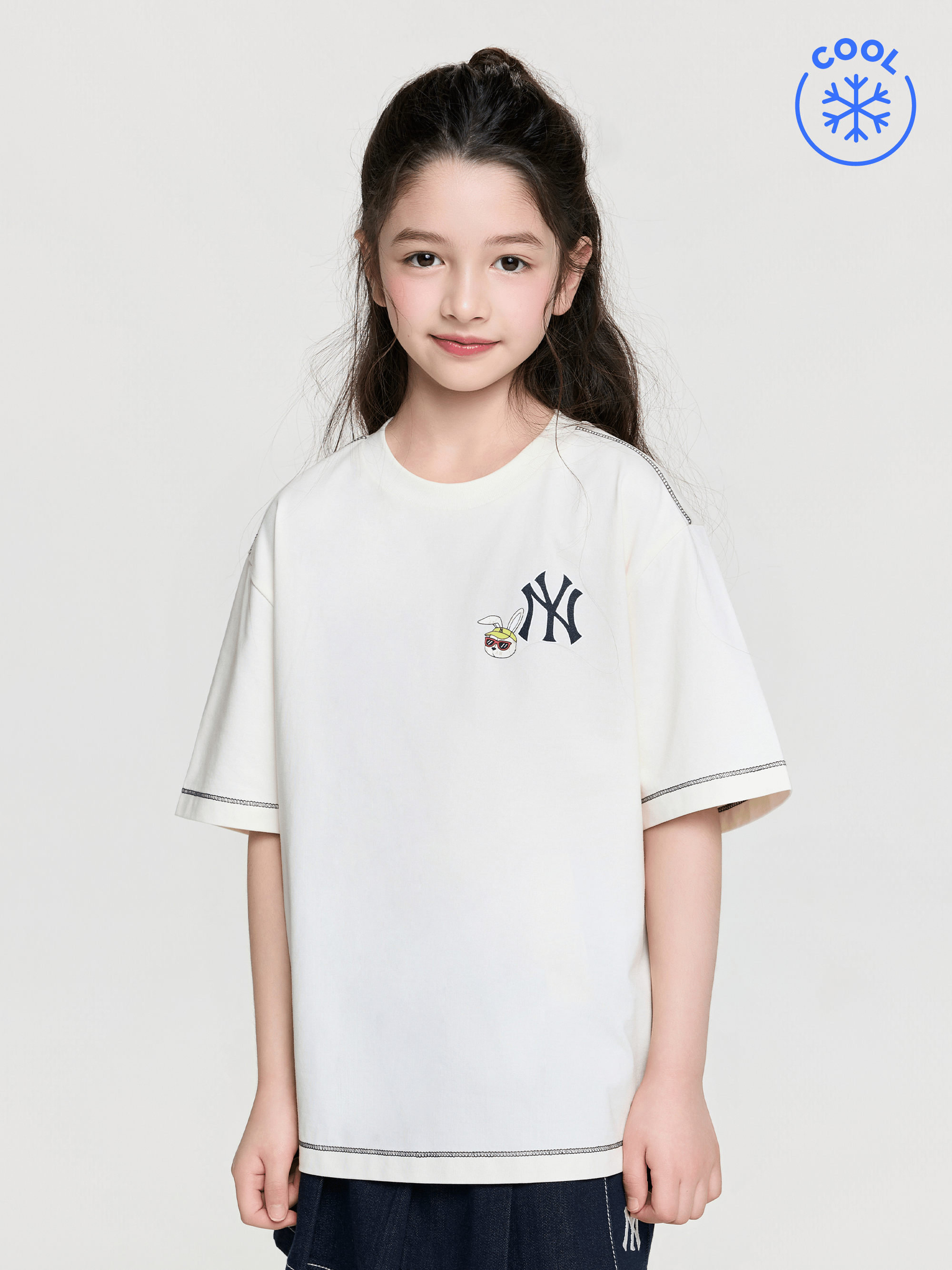 스트릿 모노래빗 썸머 아트웍 티셔츠 뉴욕양키스