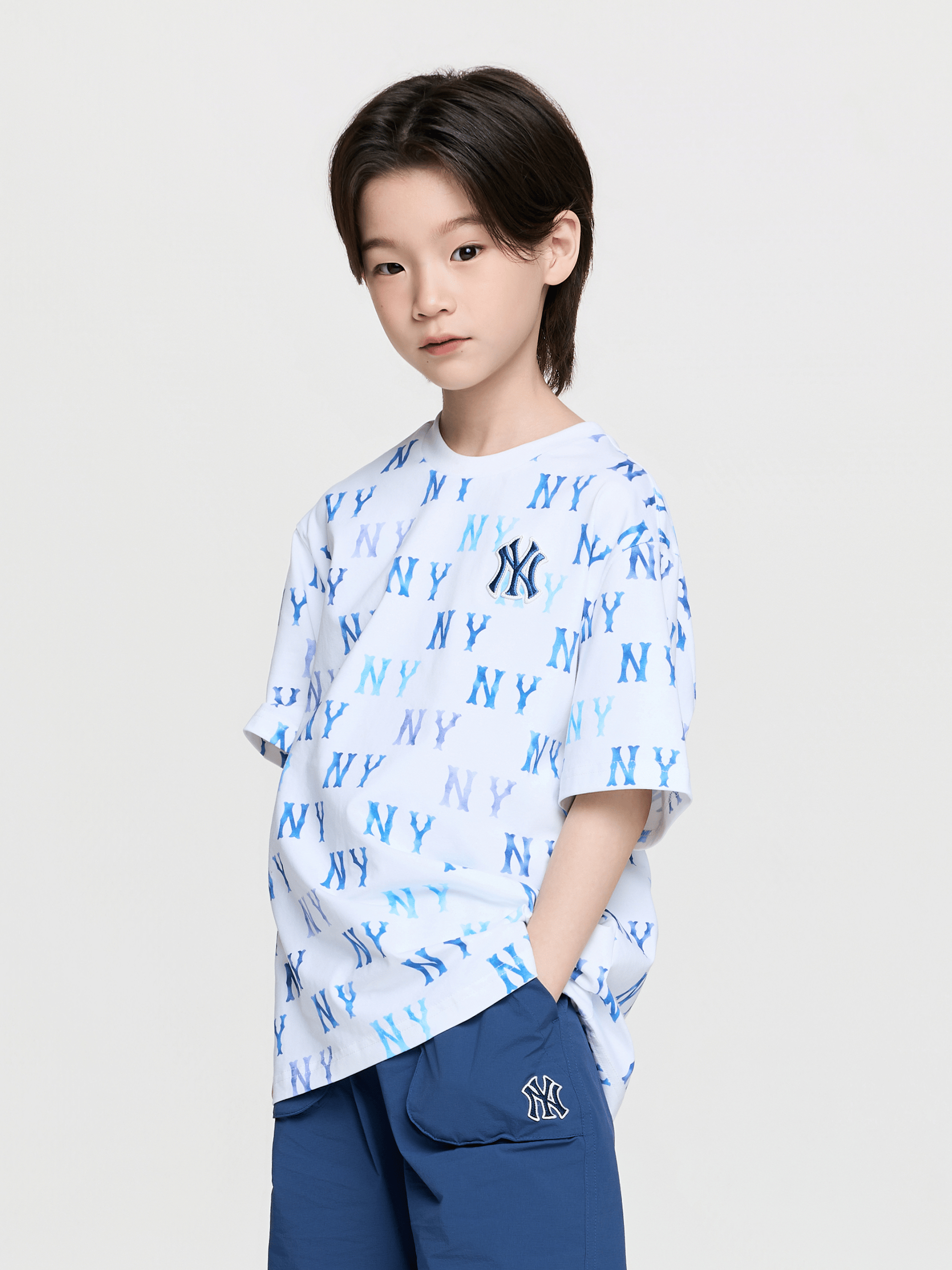 스포티브 모노그램 전판 티셔츠 뉴욕양키스