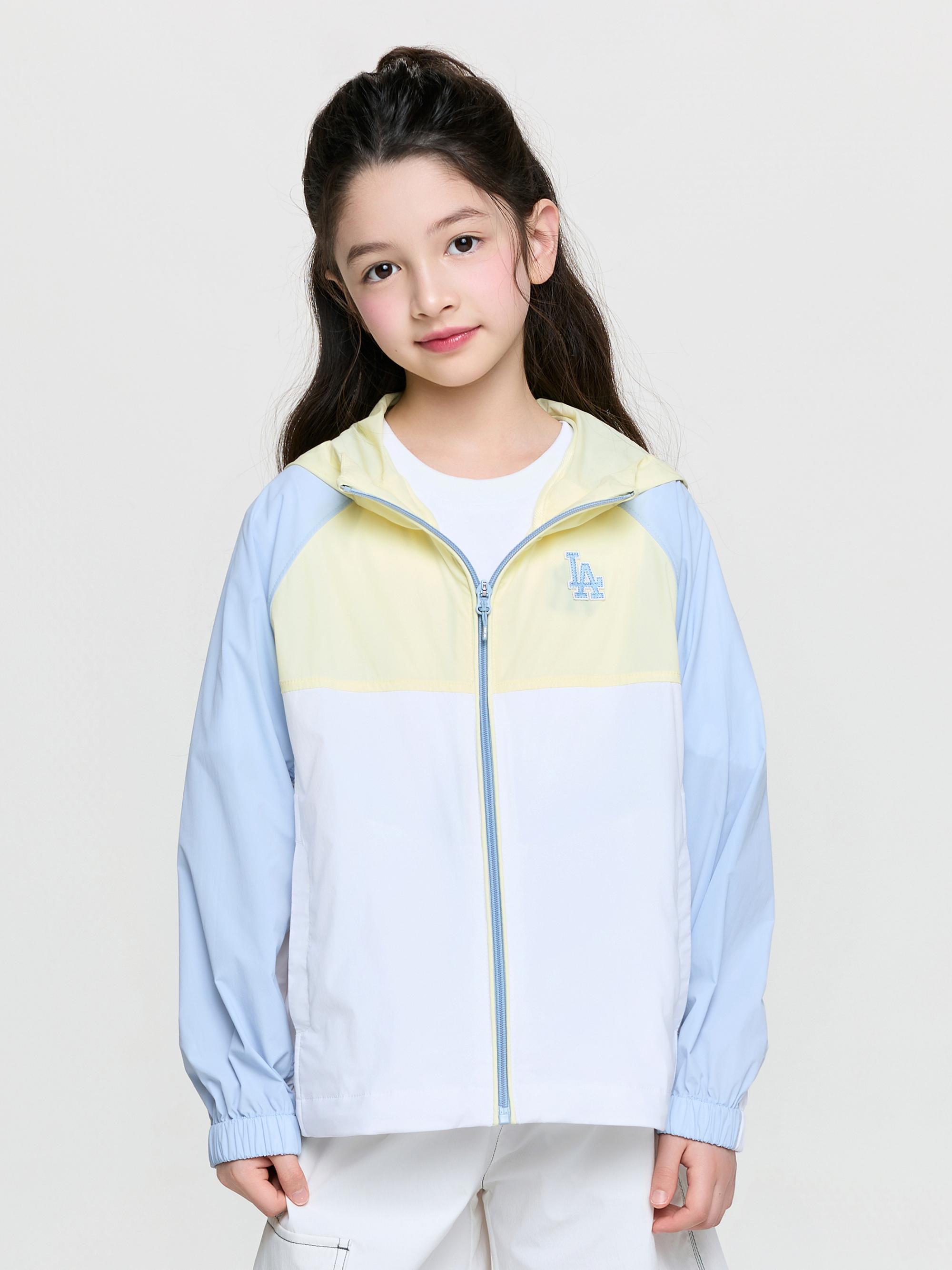 아웃도어 컬러블럭 홑겹 바람막이 LA다저스