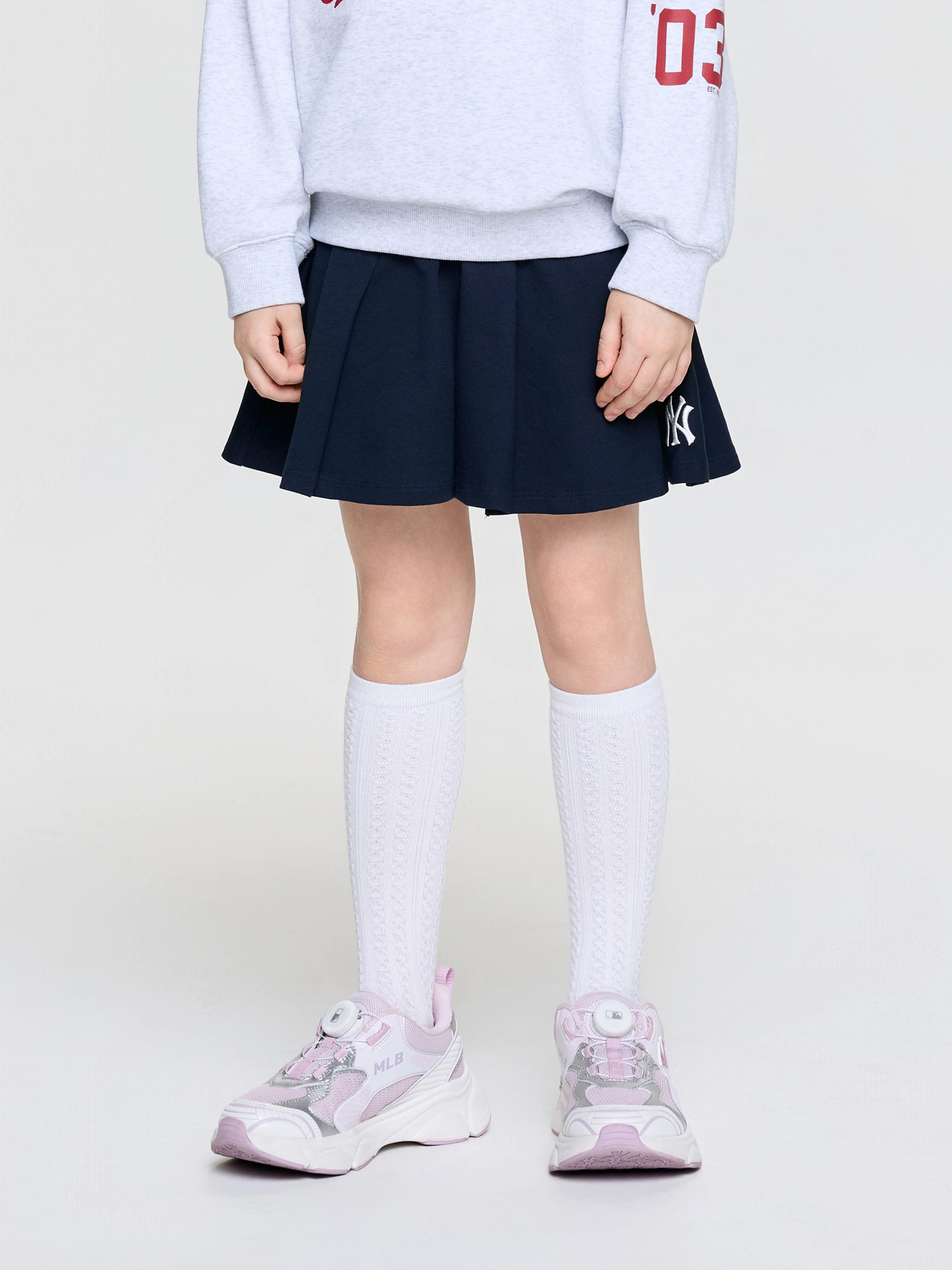 베이직 데님라이크 치마바지 뉴욕양키스