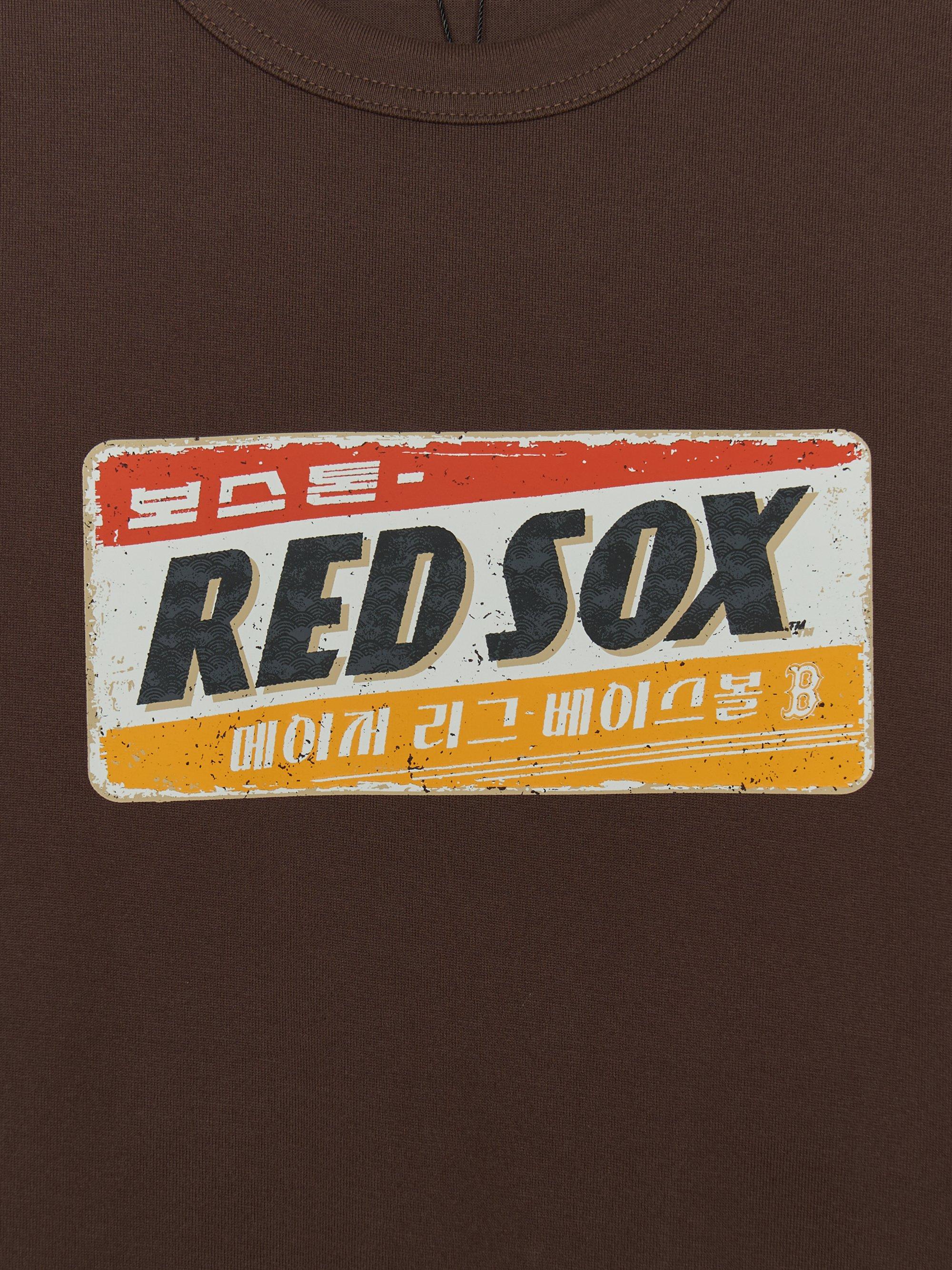 MLB 한남 빈티지 로고 반팔 티셔츠 보스턴 레드삭스