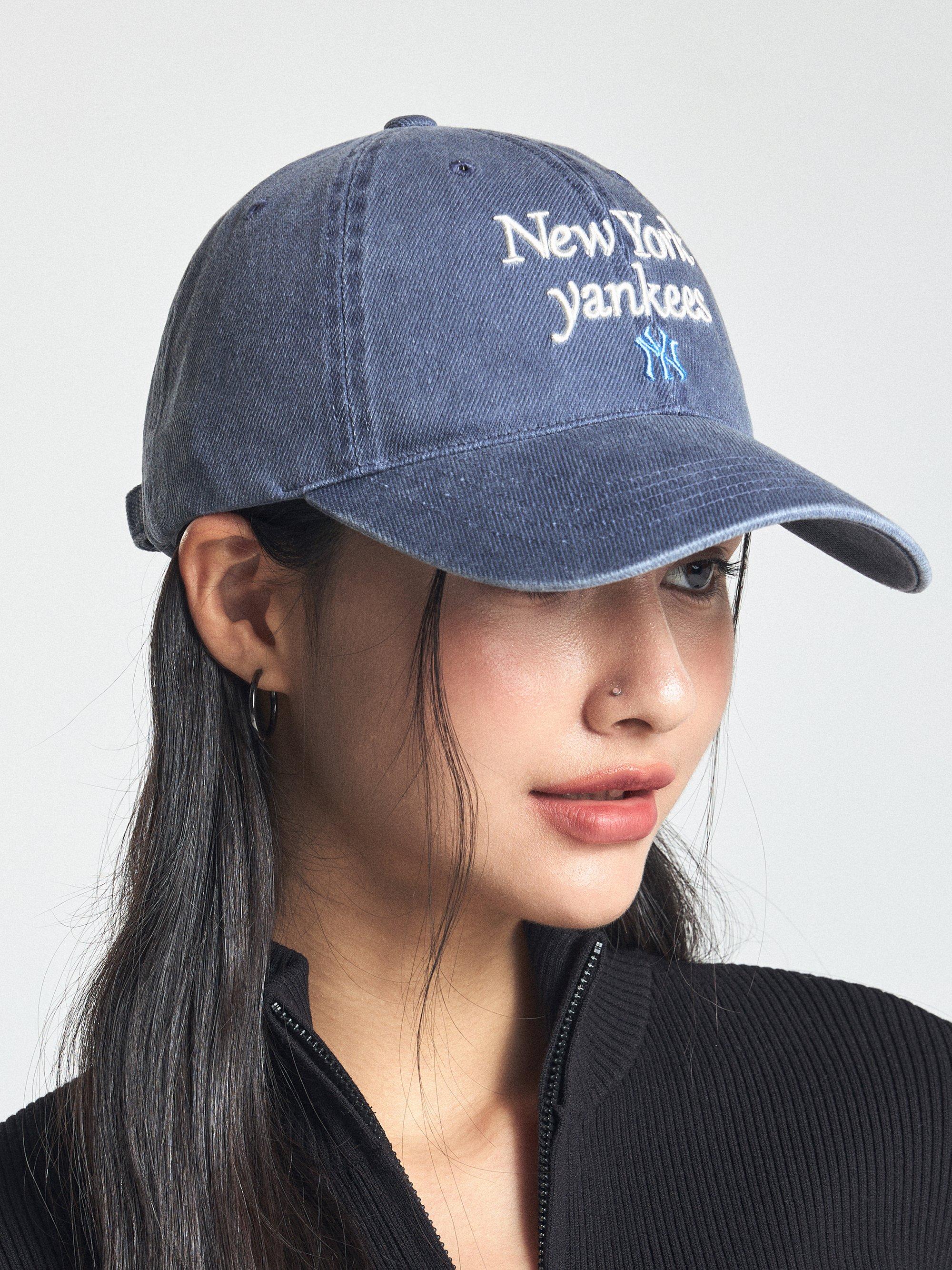 바시티 레터링 워싱 언스트럭쳐 볼캡 뉴욕양키스
