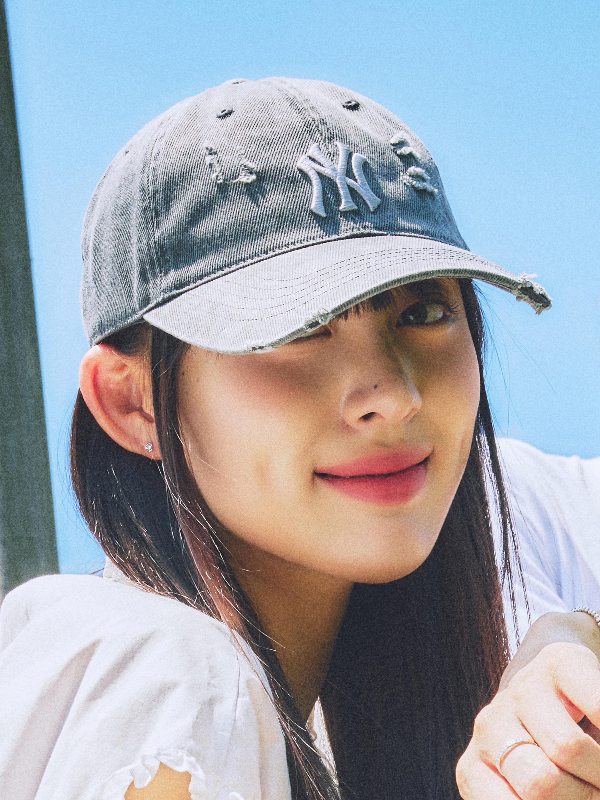 데미지 워싱 언스트럭쳐 볼캡 뉴욕양키스