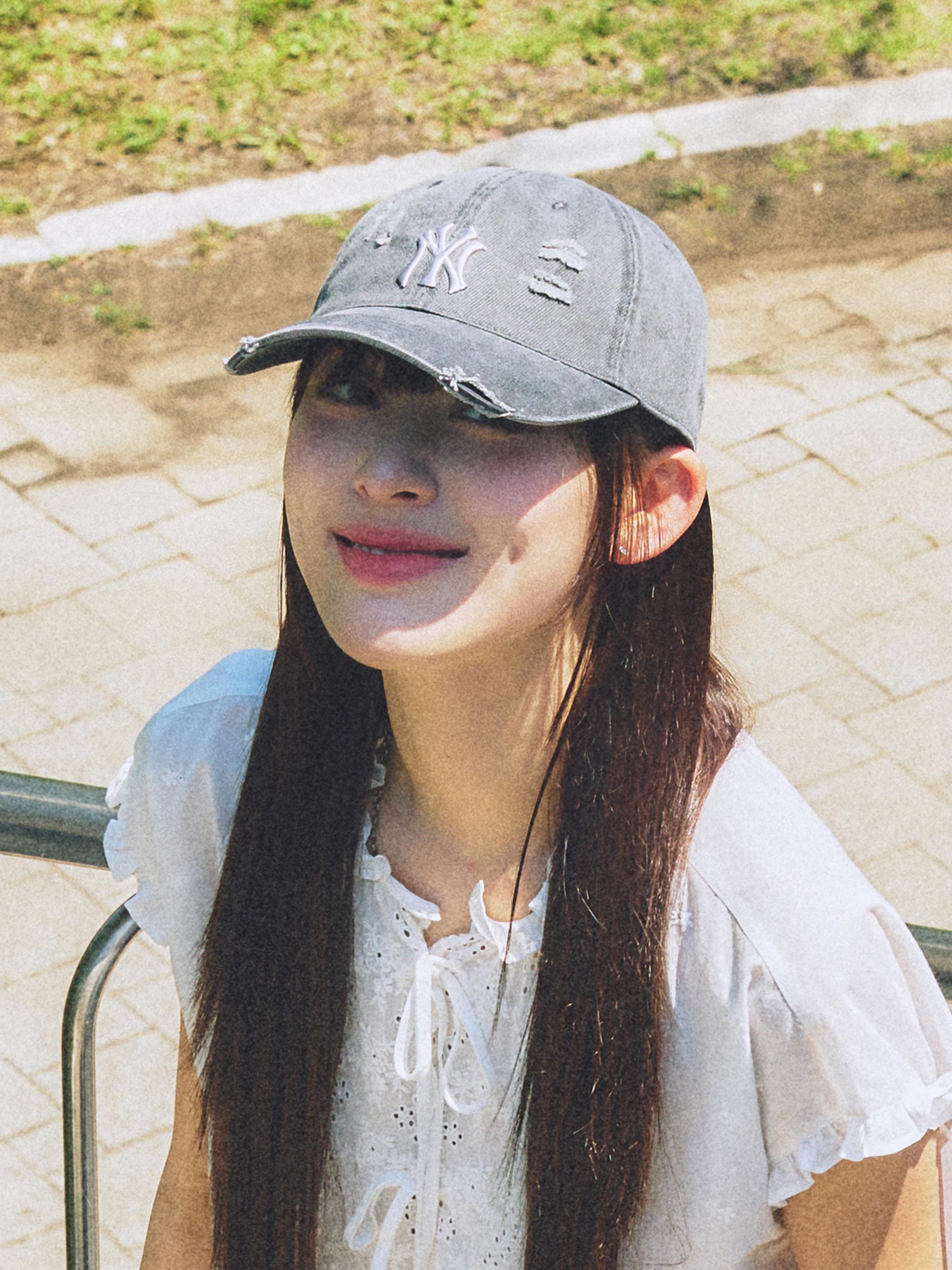 데미지 워싱 언스트럭쳐 볼캡 뉴욕양키스