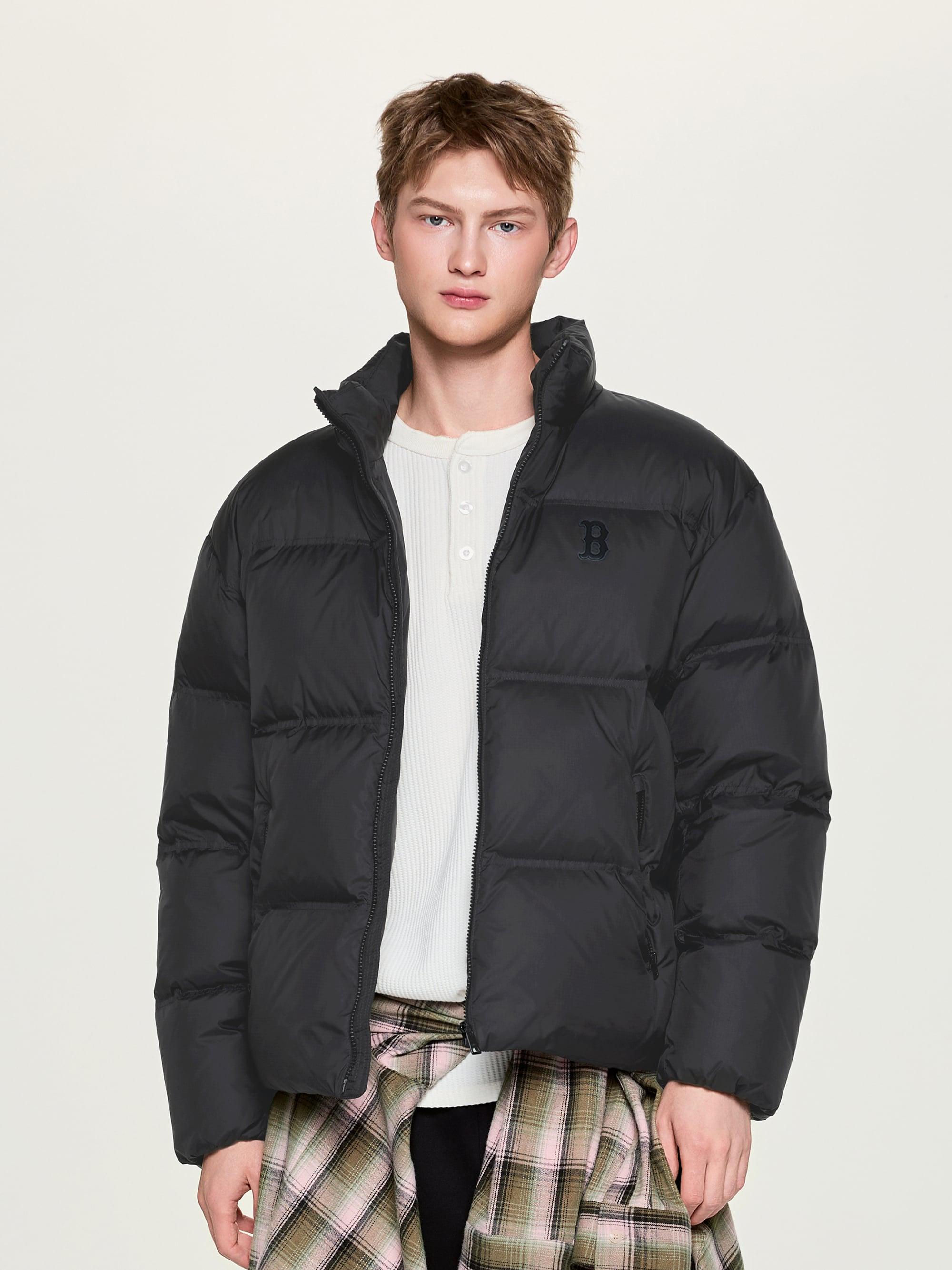 메가로고 립스탑 숏패딩 보스턴 레드삭스