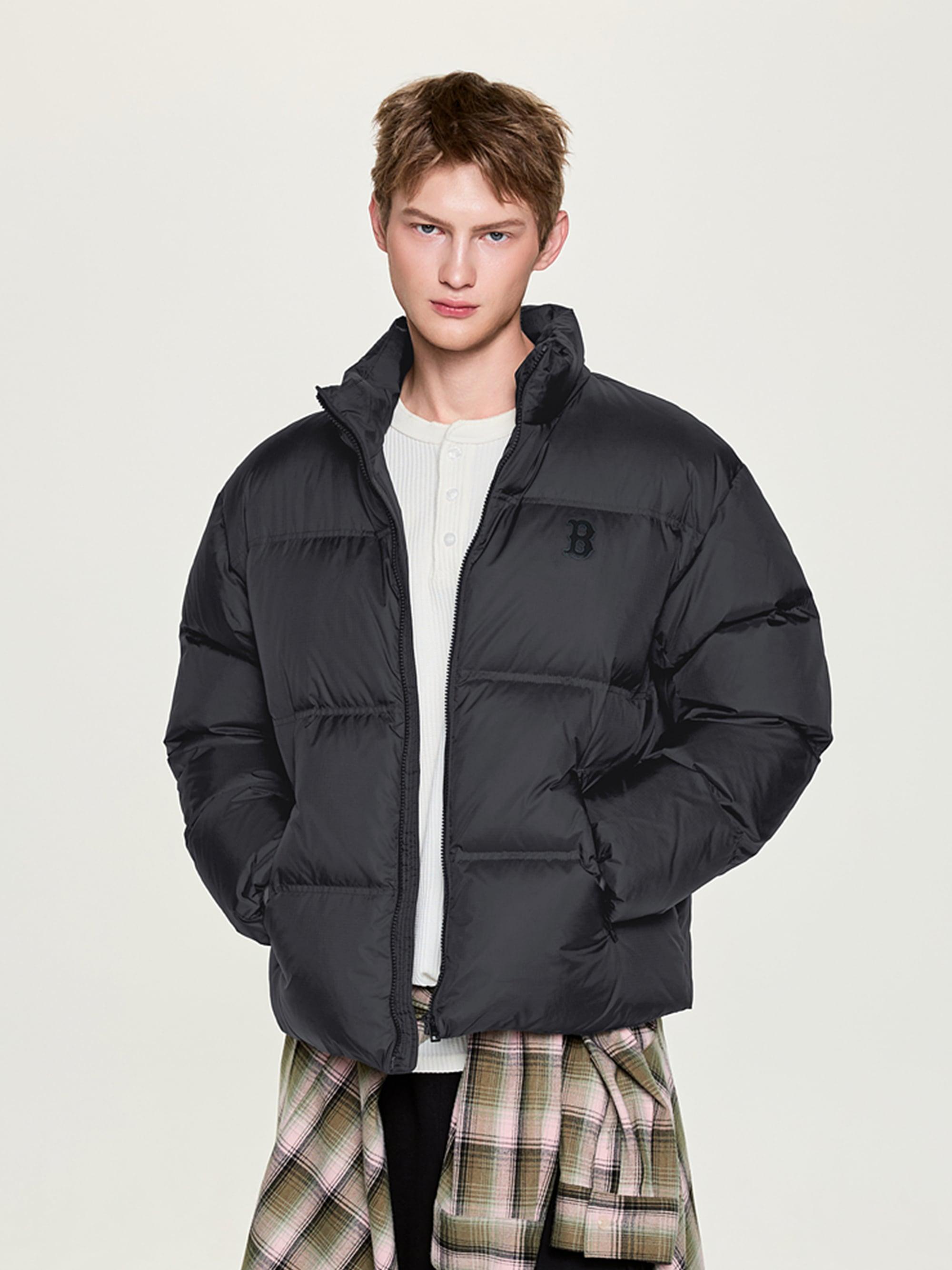 메가로고 립스탑 숏패딩 보스턴 레드삭스