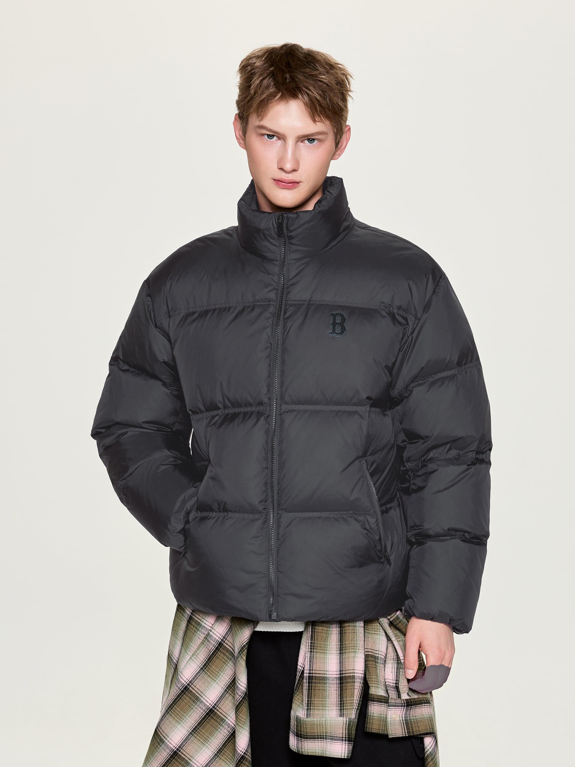 메가로고 립스탑 숏패딩 보스턴 레드삭스