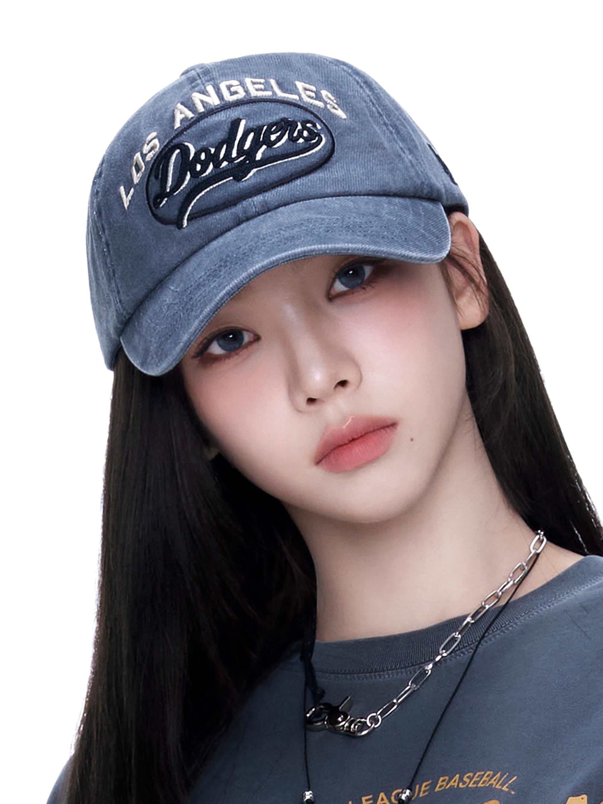 바시티 빈티지 컬시브 스티치 언스트럭쳐 볼캡 LA다저스