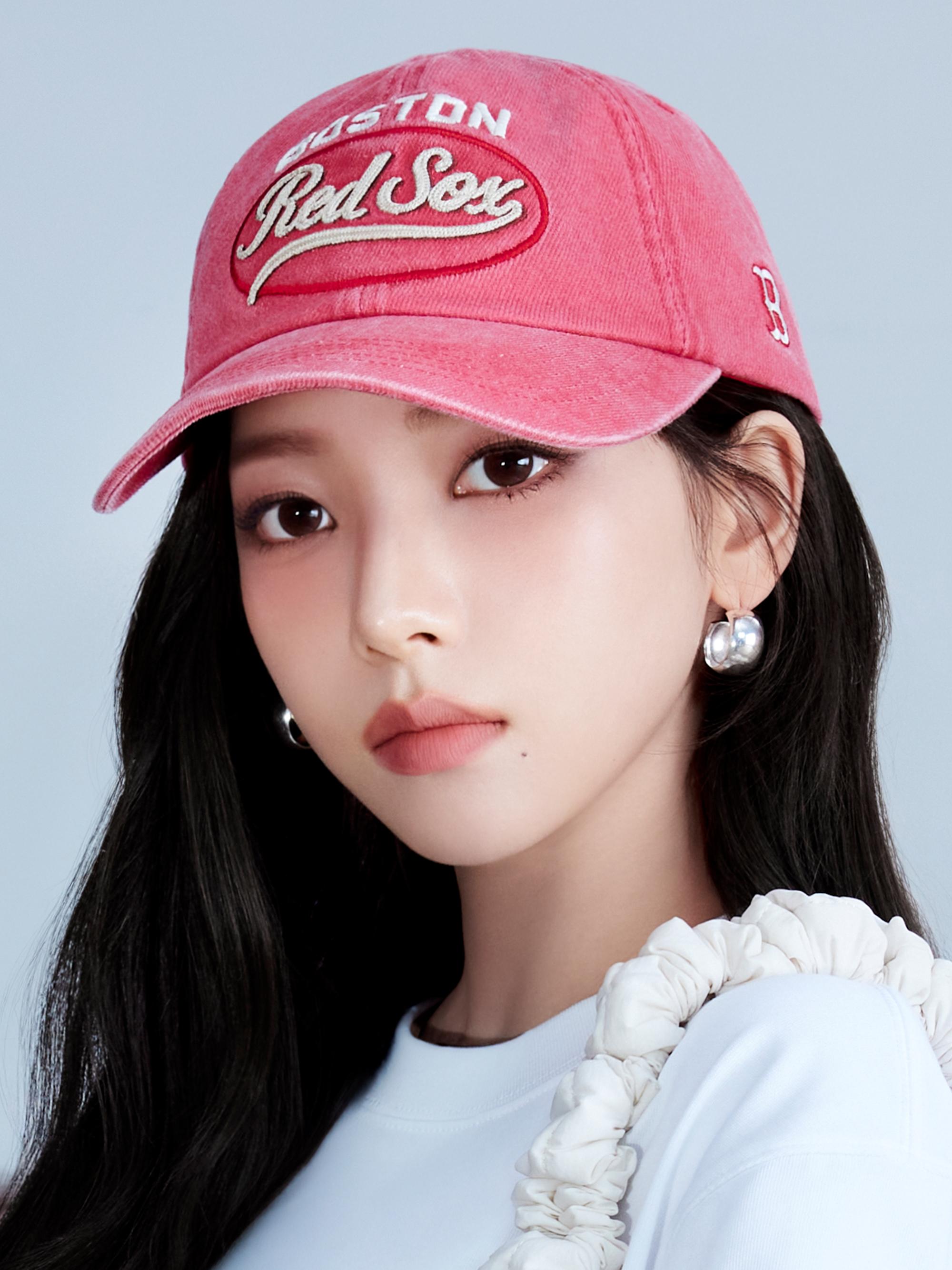바시티 빈티지 컬시브 스티치 언스트럭쳐 볼캡 보스턴 레드삭스