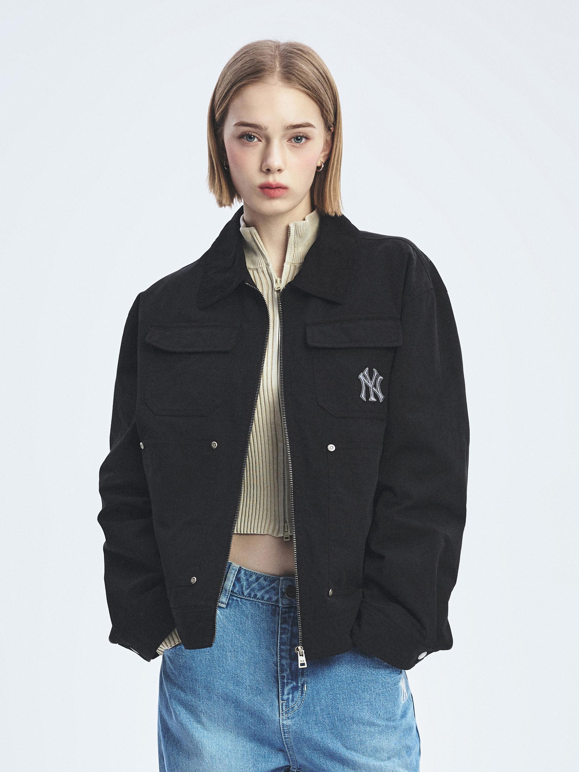 베이직 카라 워크자켓 뉴욕양키스