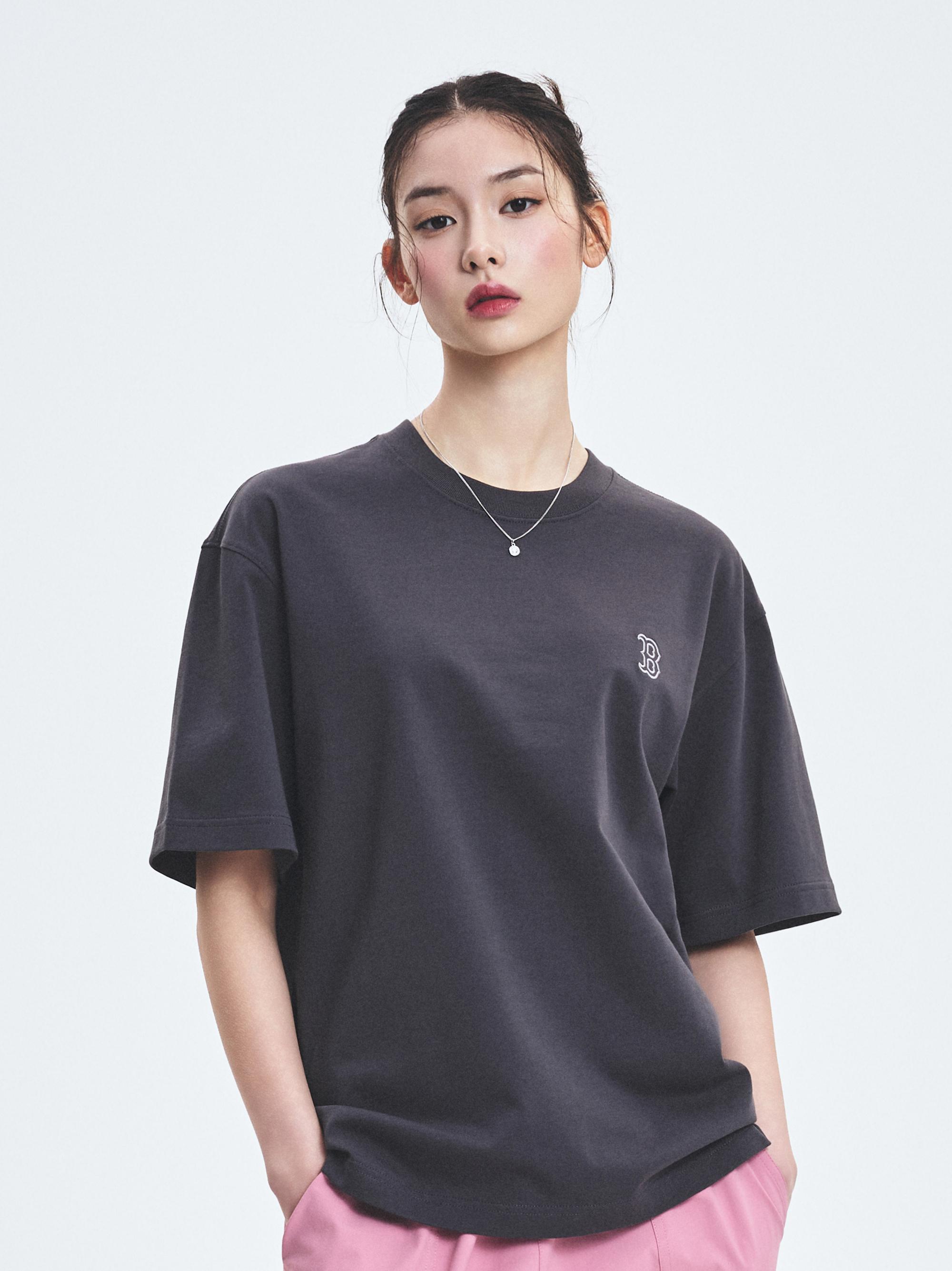 베이직 헤비웨이트 오버핏 반팔 티셔츠 보스턴 레드삭스