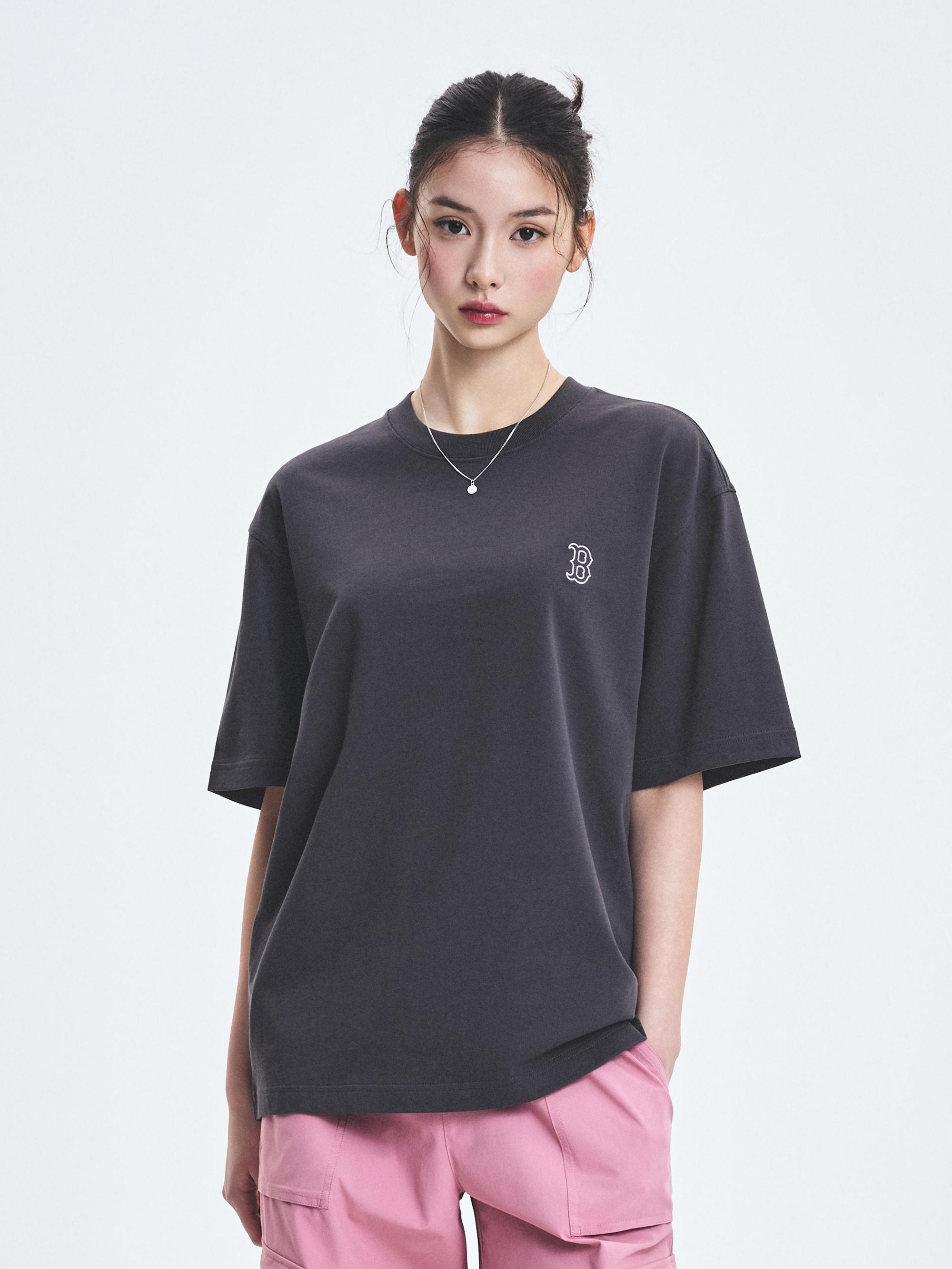 베이직 헤비웨이트 오버핏 반팔 티셔츠 보스턴 레드삭스