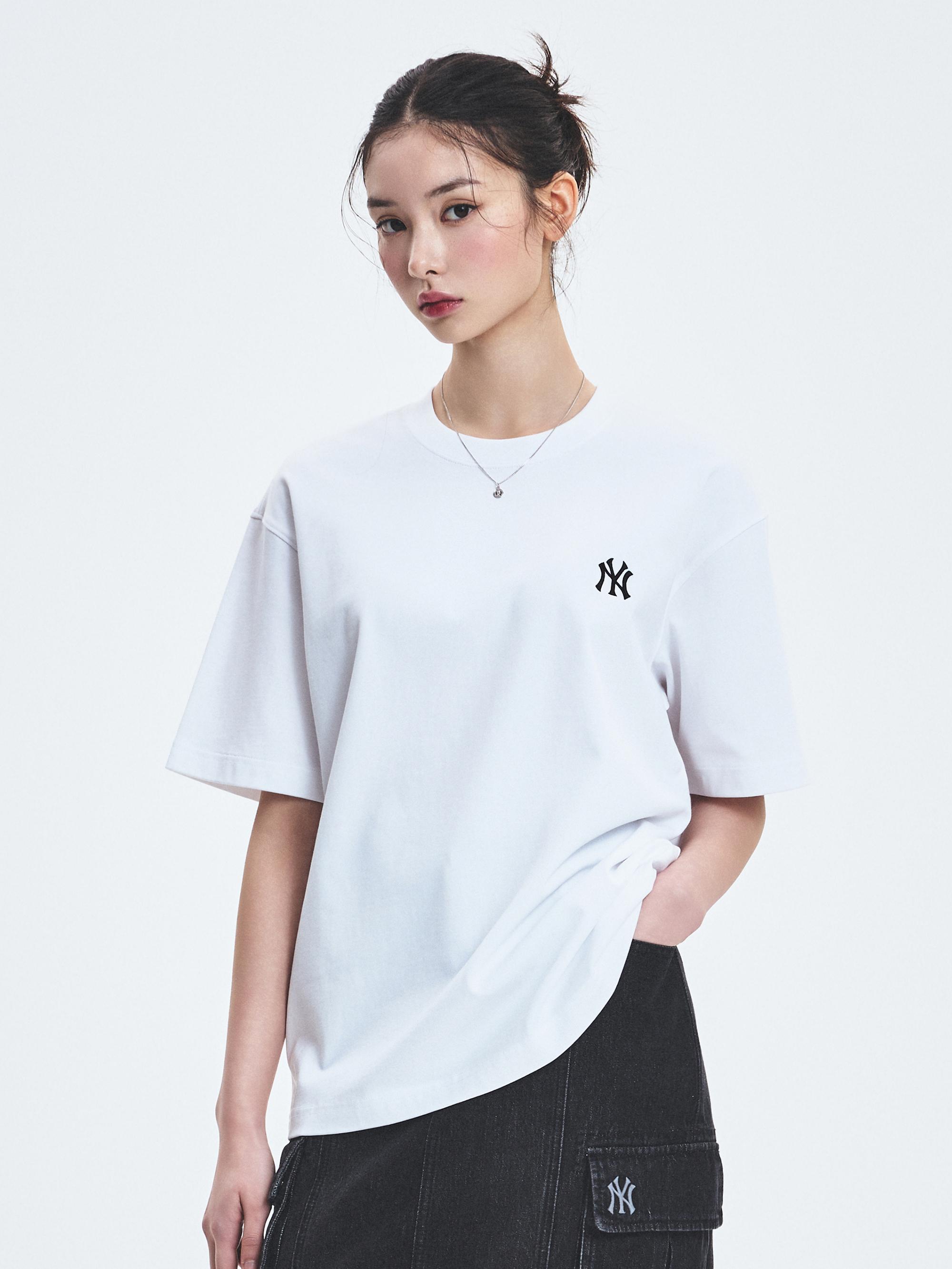 베이직 헤비웨이트 오버핏 반팔 티셔츠 뉴욕양키스