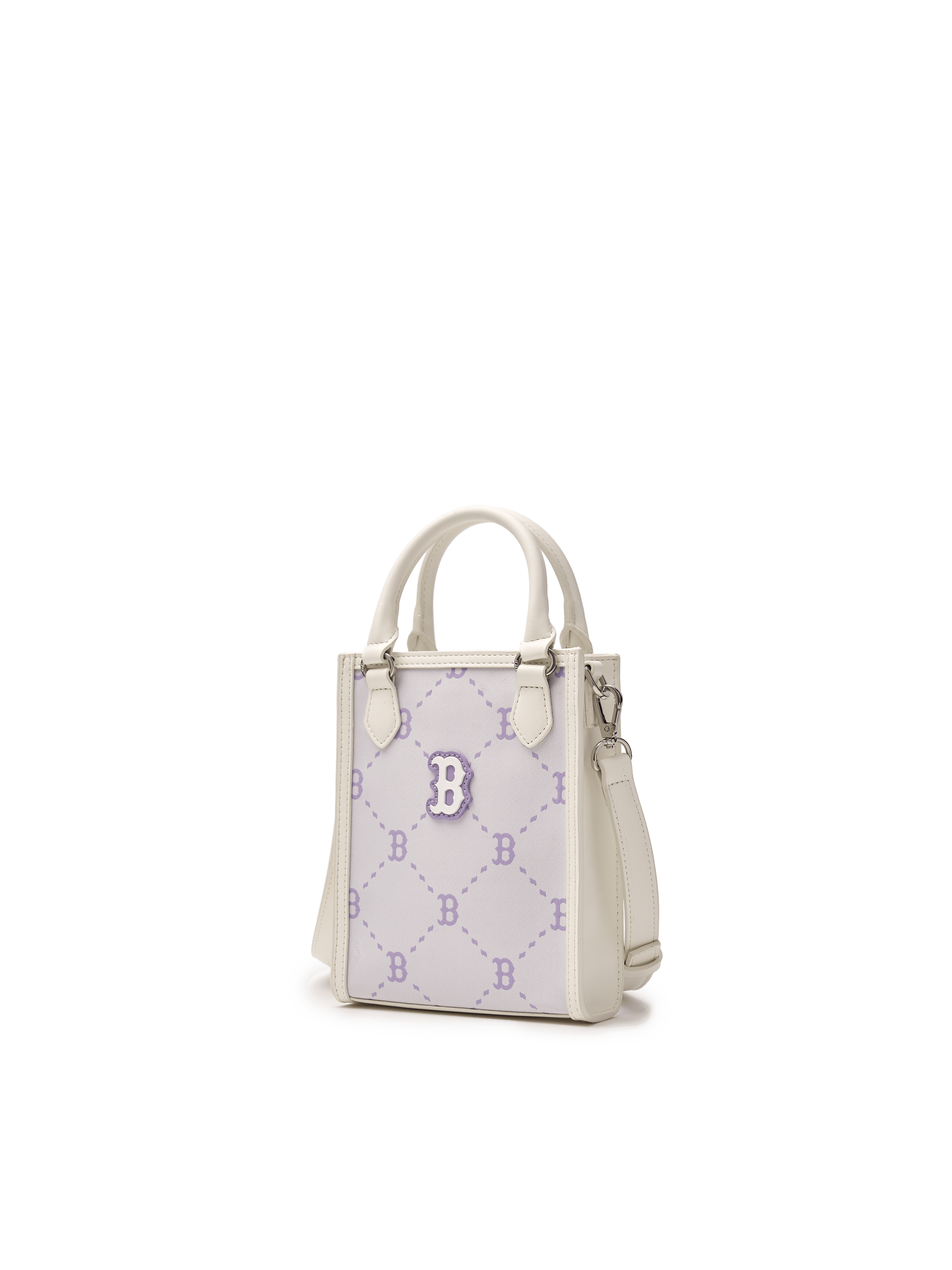 MLB 다이아 모노그램 미니 토트백 보스턴 레드삭스 (CREAM)