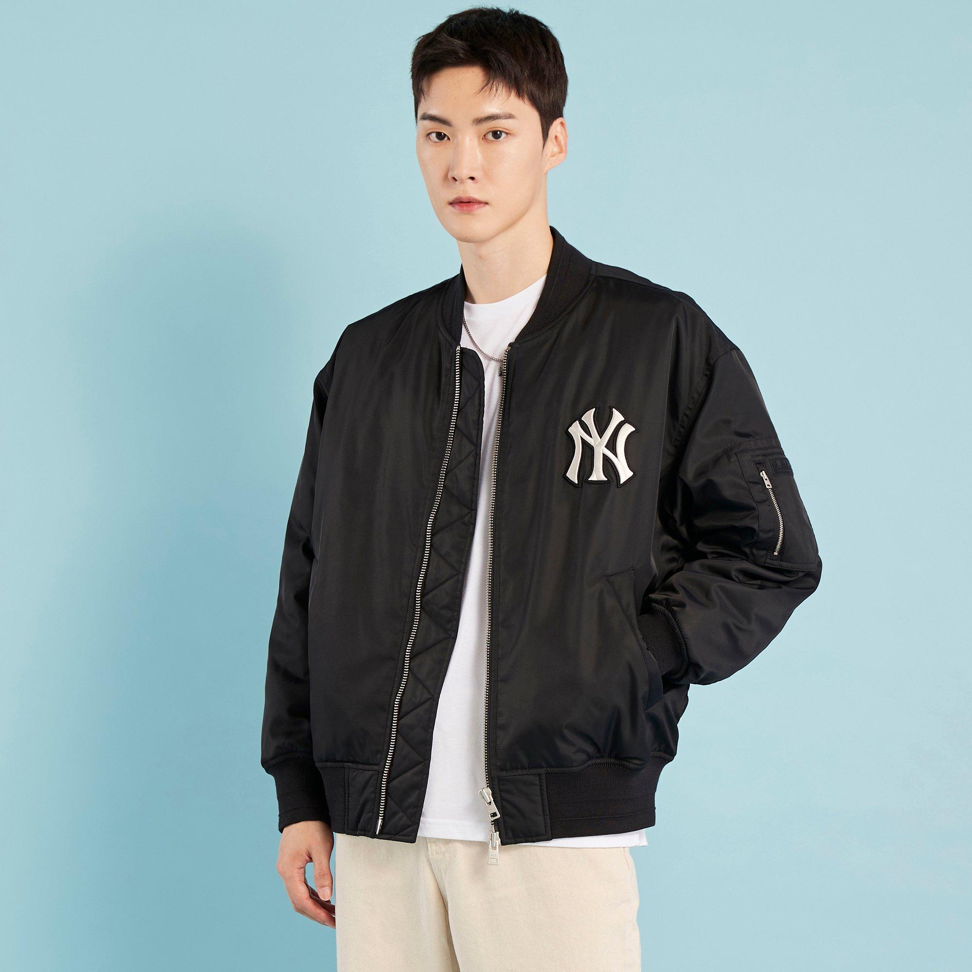 MLB 베이직 패디드 베이스볼 점퍼 뉴욕양키스 (BLACK)