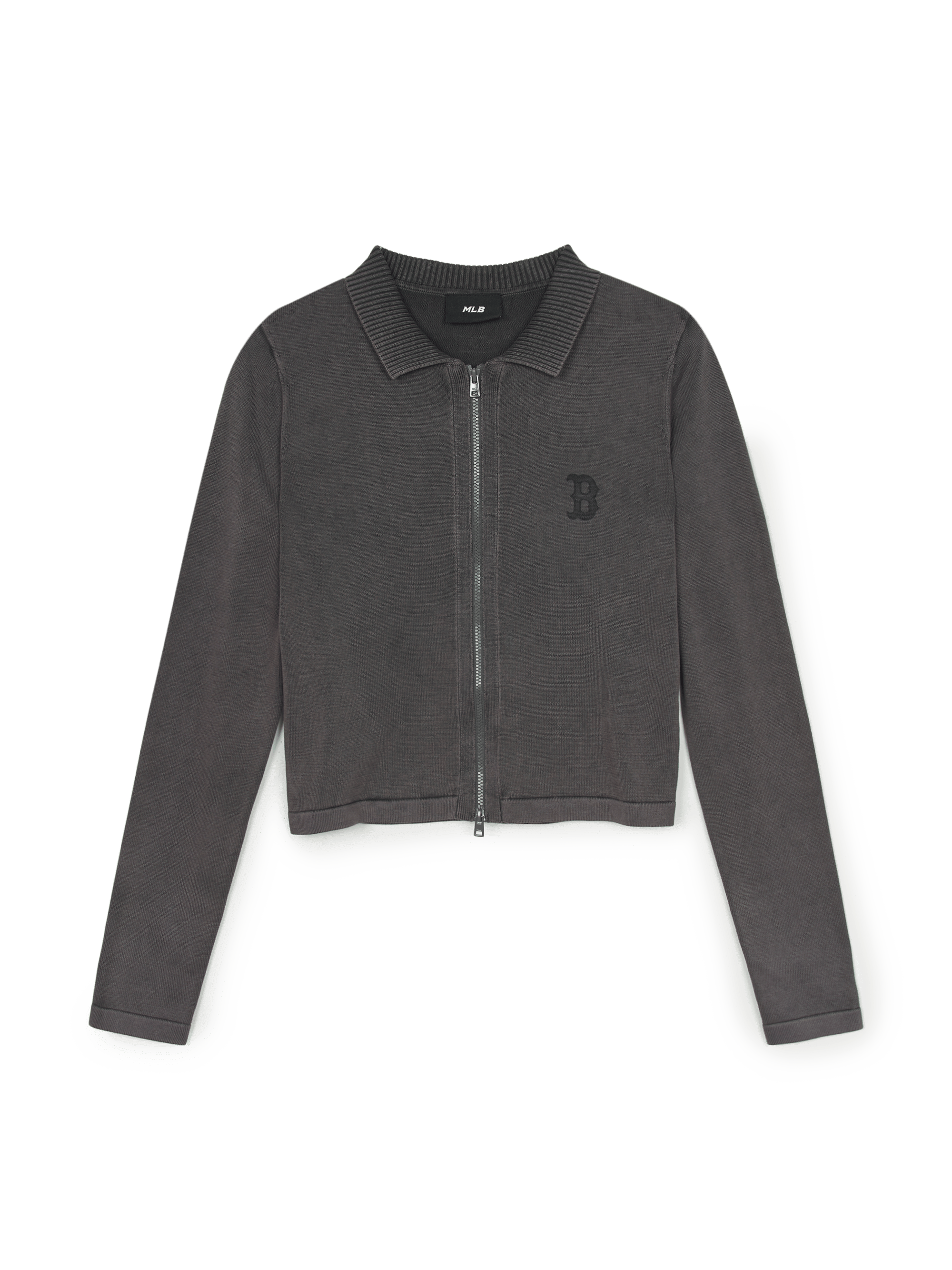 MLB 여성 베이직 빈티지 워싱 가디건 보스턴 레드삭스 (DARK GRAY)