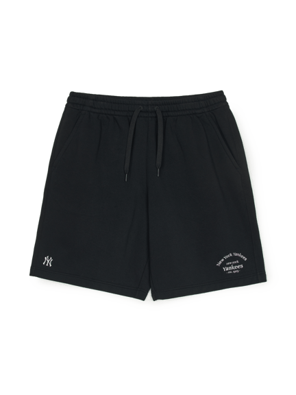 MLB 베이직 쿠퍼스 로고 빈티지 6부 반바지 뉴욕양키스 (DARK GRAY)