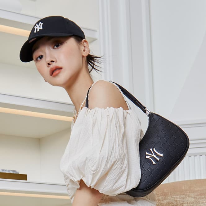 모노그램 엠보 호보백 뉴욕양키스