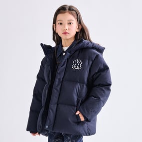 다이아 모노그램 구스 다운 숏패딩 뉴욕양키스