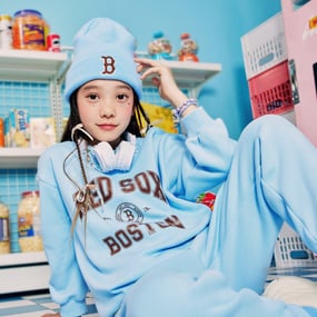 바시티 기모 맨투맨 세트 보스턴 레드삭스