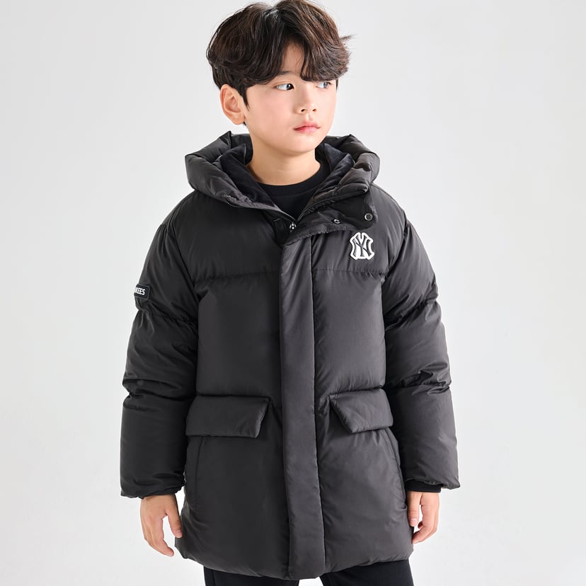 베이직 중기장 다운 뉴욕양키스