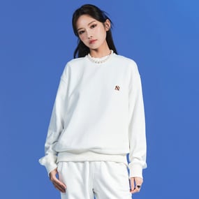베이직 스몰로고 오버핏 맨투맨 뉴욕양키스