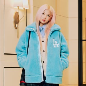 베이직 미디움로고 메가오버핏 후리스 점퍼 LA다저스