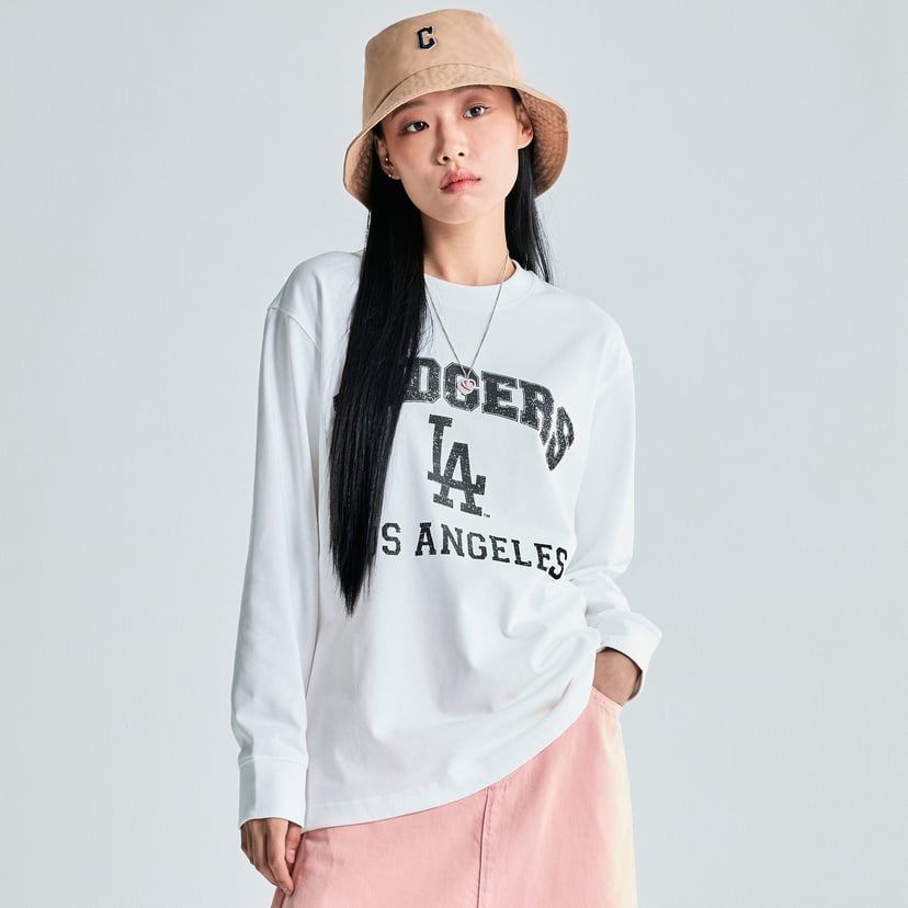 바시티 그래픽 긴팔 티셔츠 LA다저스