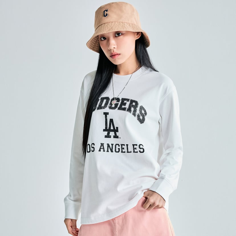바시티 그래픽 긴팔 티셔츠 LA다저스