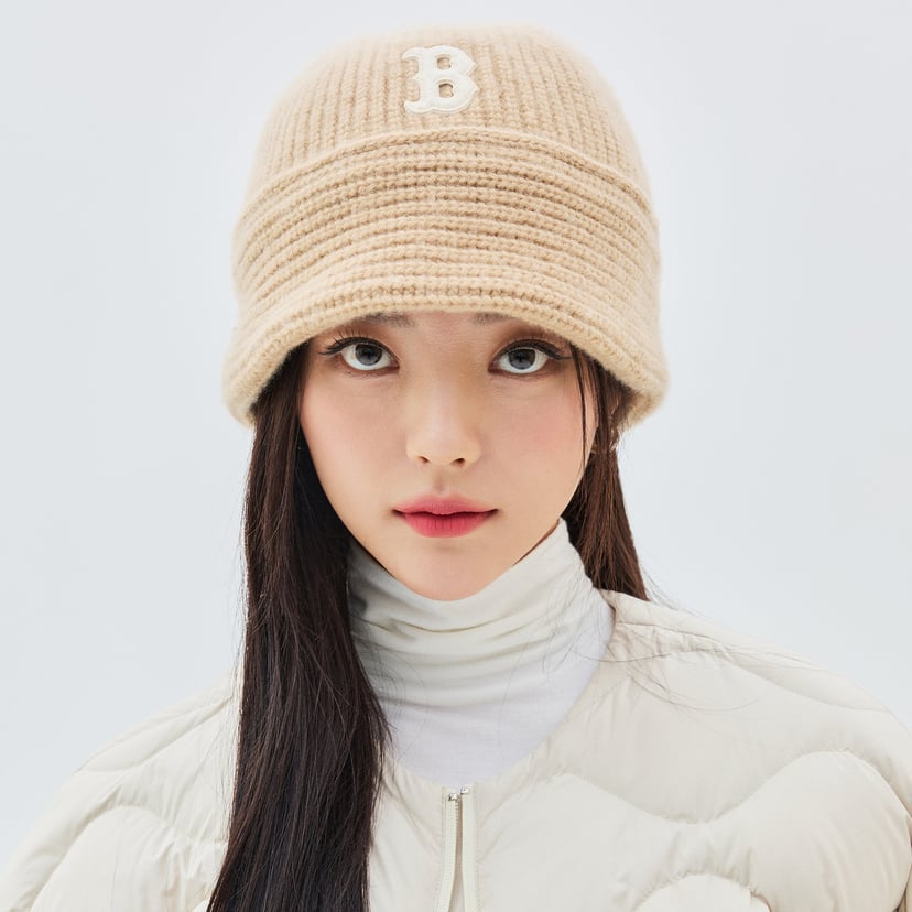 베이직 니트 드롭 버킷햇 보스턴 레드삭스