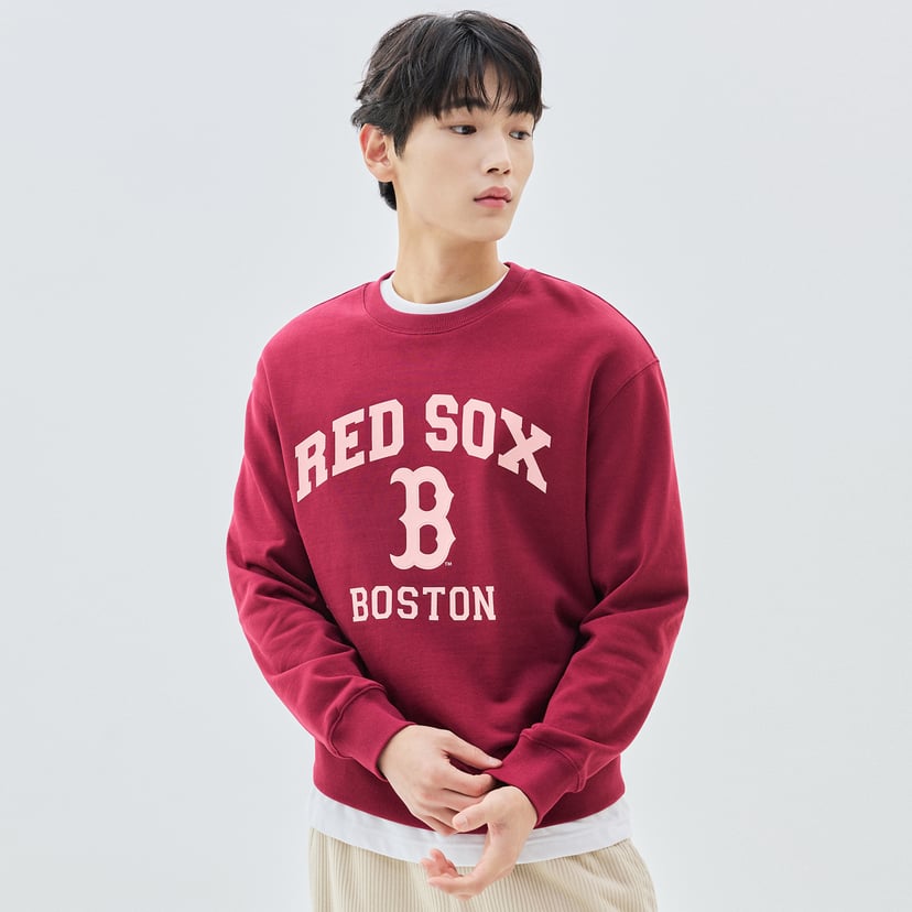 바시티 오버핏 맨투맨 보스턴 레드삭스
