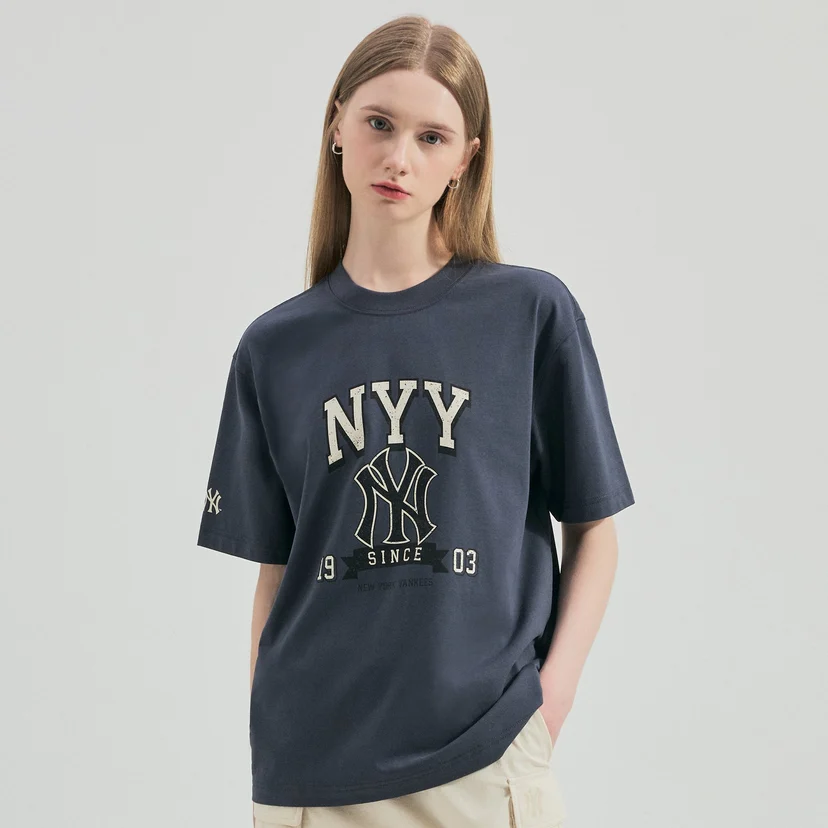 빈티지 빅로고 그래픽 반팔 티셔츠 뉴욕양키스