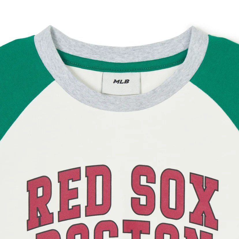 바시티 라글란 티셔츠 보스턴 레드삭스