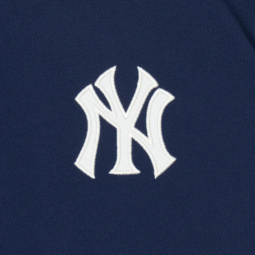 바시티 어깨배색 오버핏 카라 티셔츠 뉴욕양키스