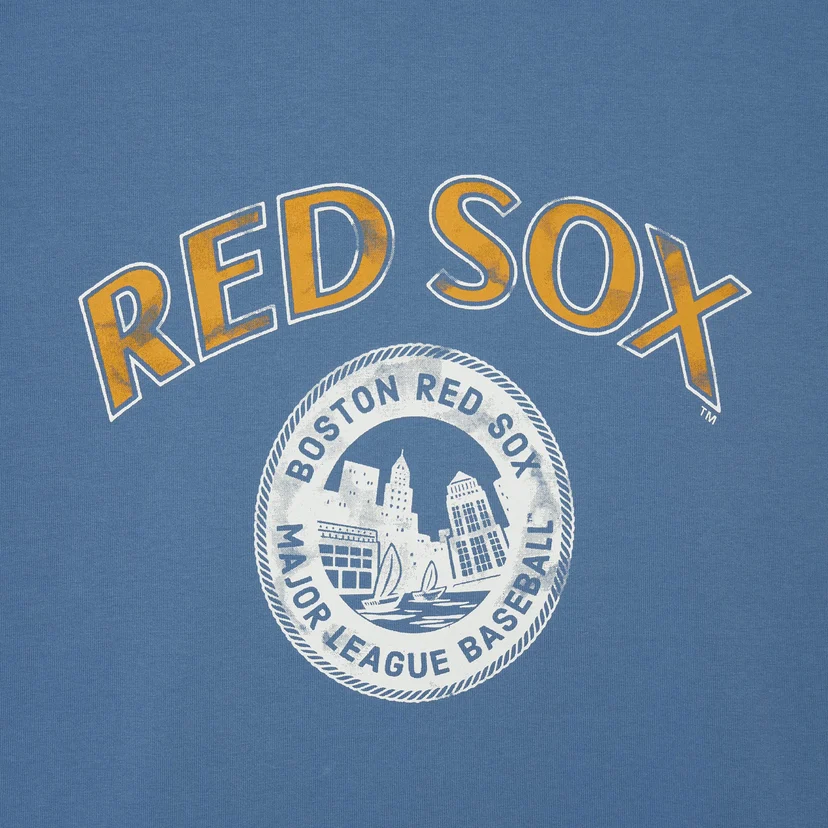 빈티지 시티라이프 그래픽 반팔 티셔츠 보스턴 레드삭스
