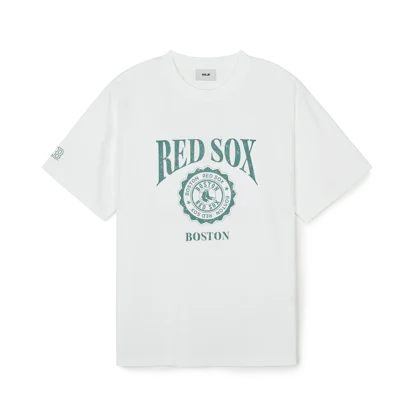 빈티지 로고 그래픽 반팔 티셔츠 보스턴 레드삭스