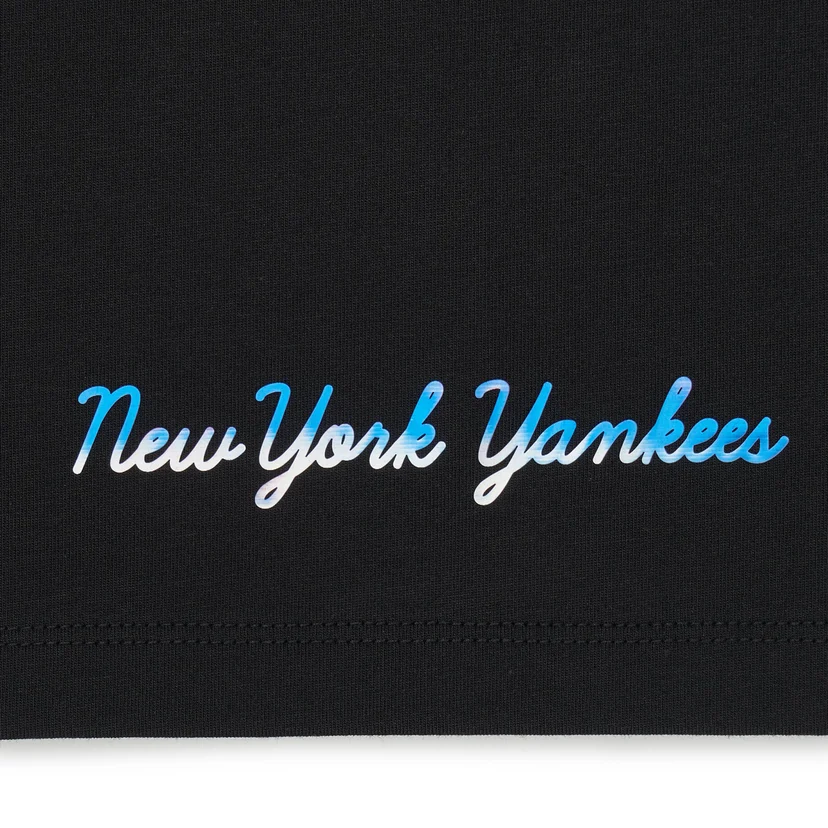여성 베이직 에슬레저 기능성 크롭 반팔 티셔츠 뉴욕양키스