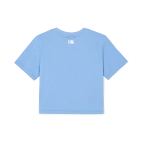 여성 하트 미듐로고 슬림 크롭 반팔 티셔츠 LA다저스