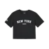 여성 바시티 슬림 크롭 반팔 티셔츠 뉴욕양키스